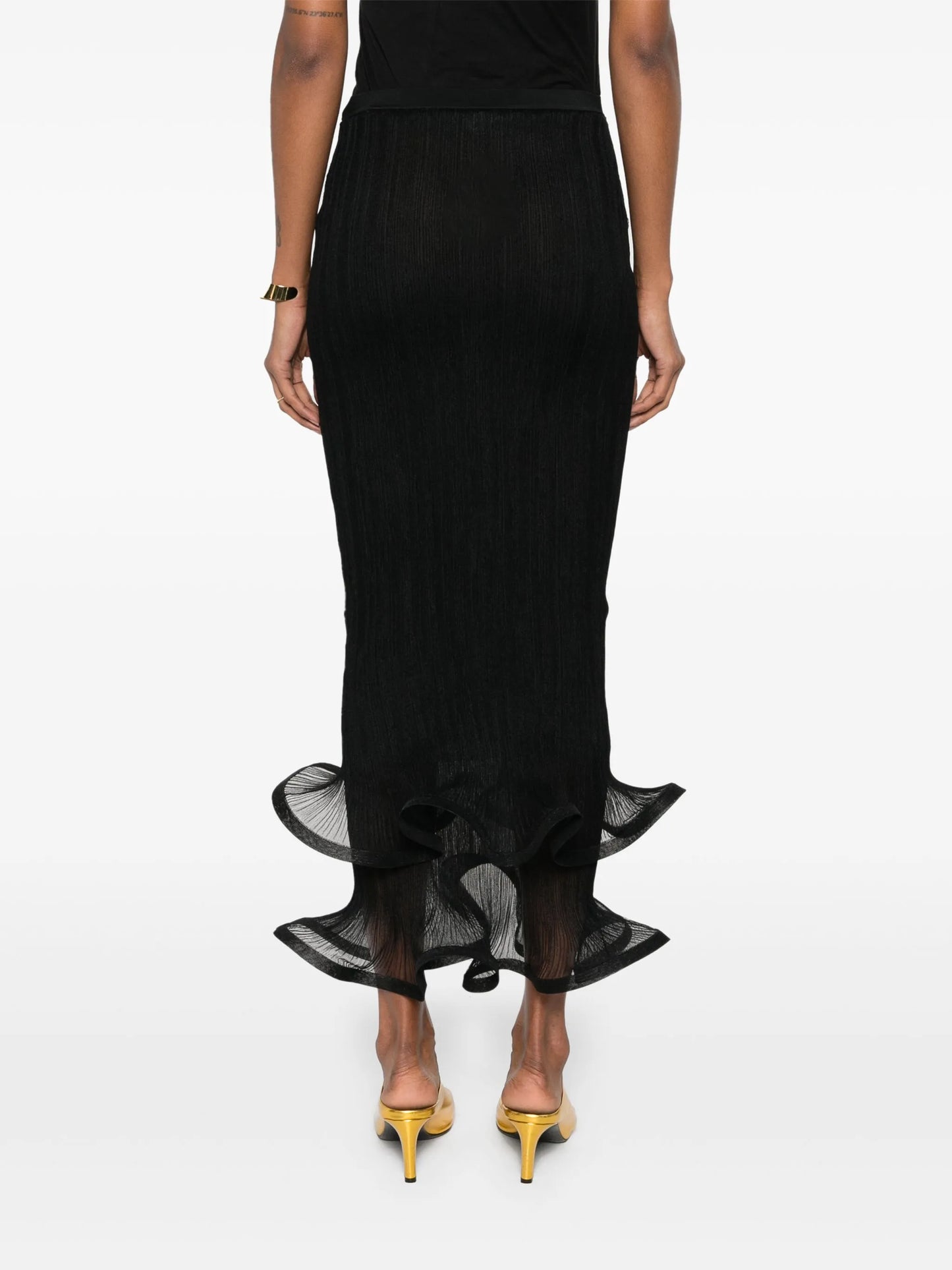 Kelso ruffle-detail skirt