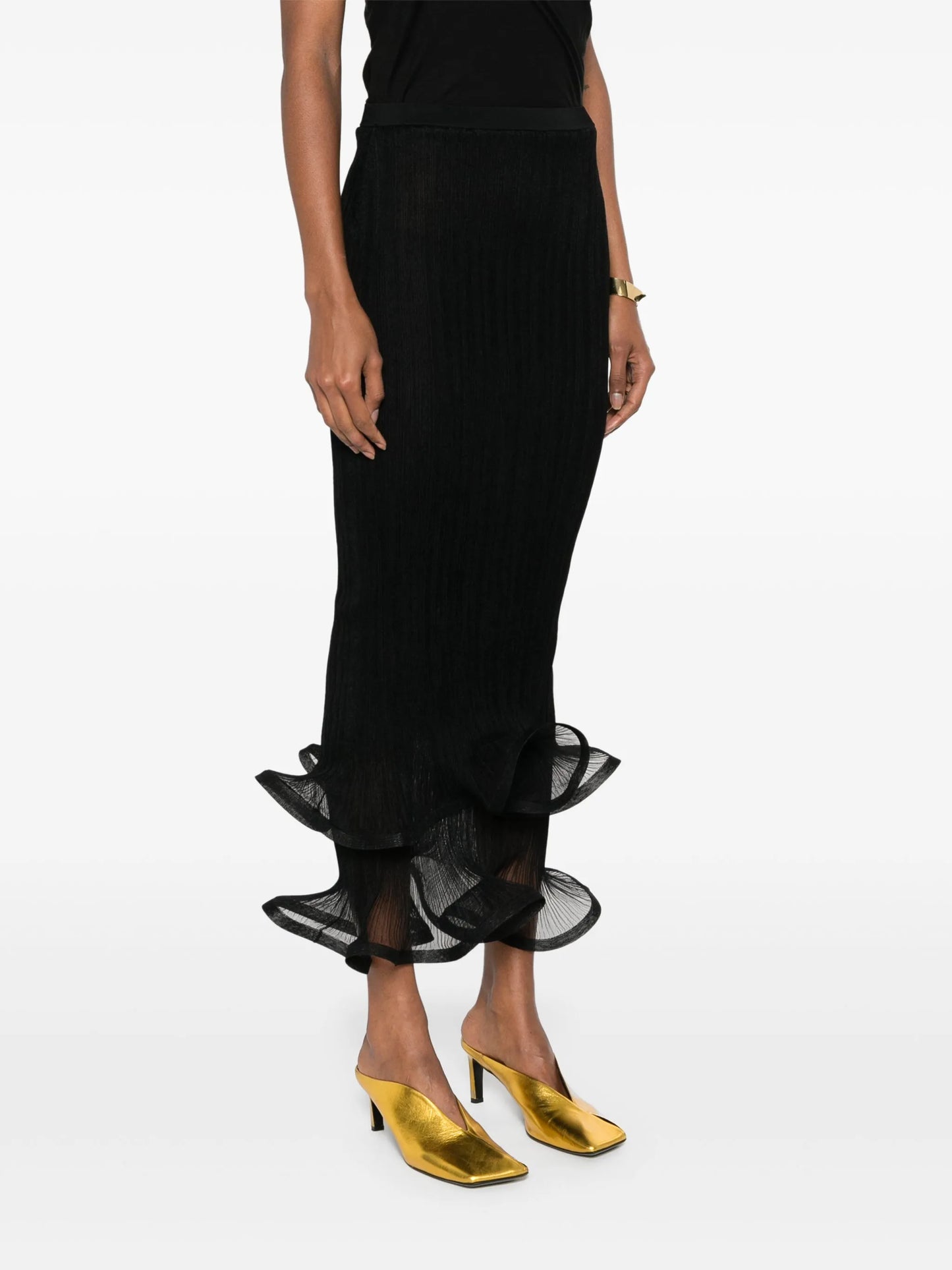 Kelso ruffle-detail skirt