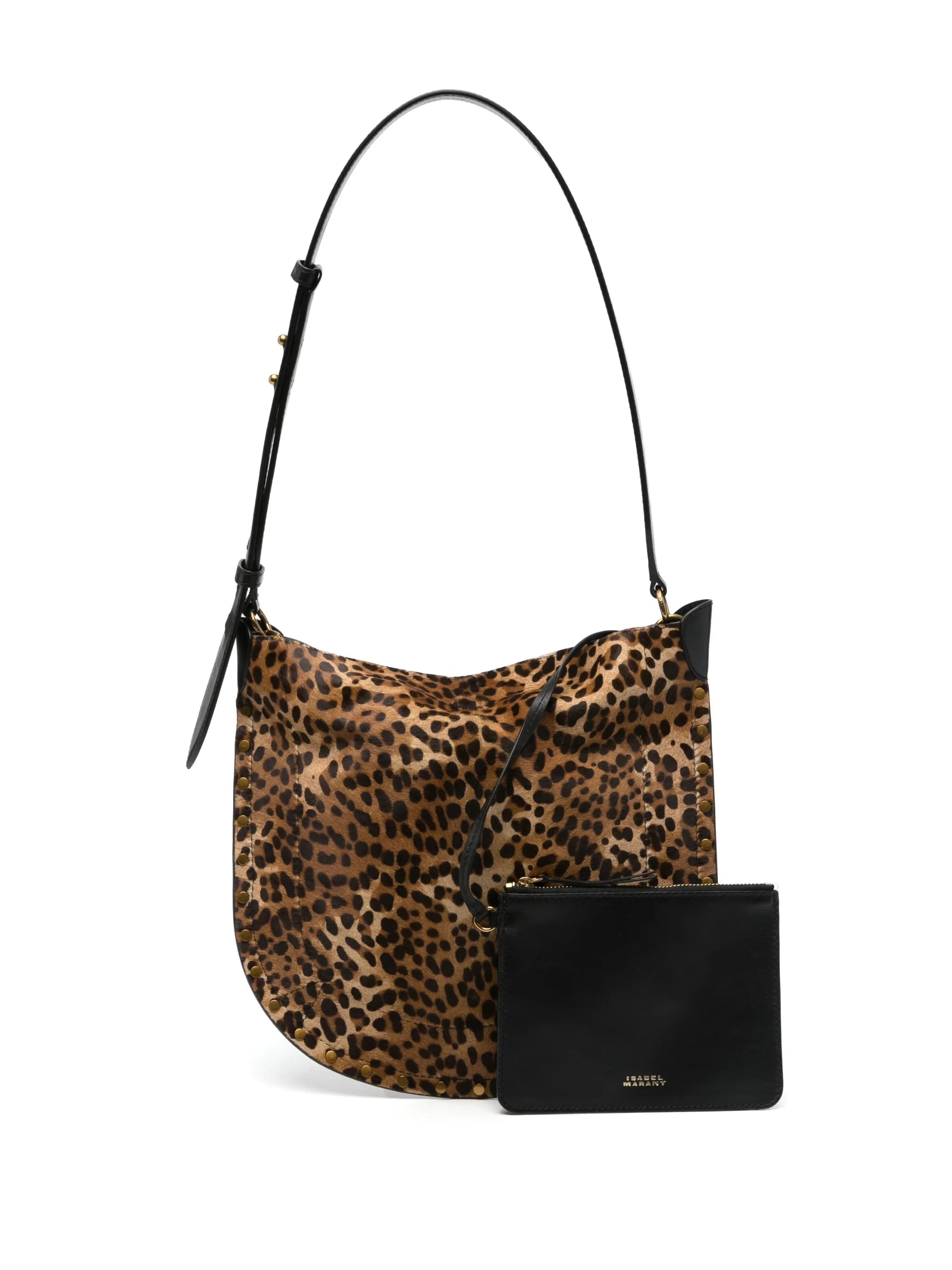 Oskan Soft leopard-print shoulder bag