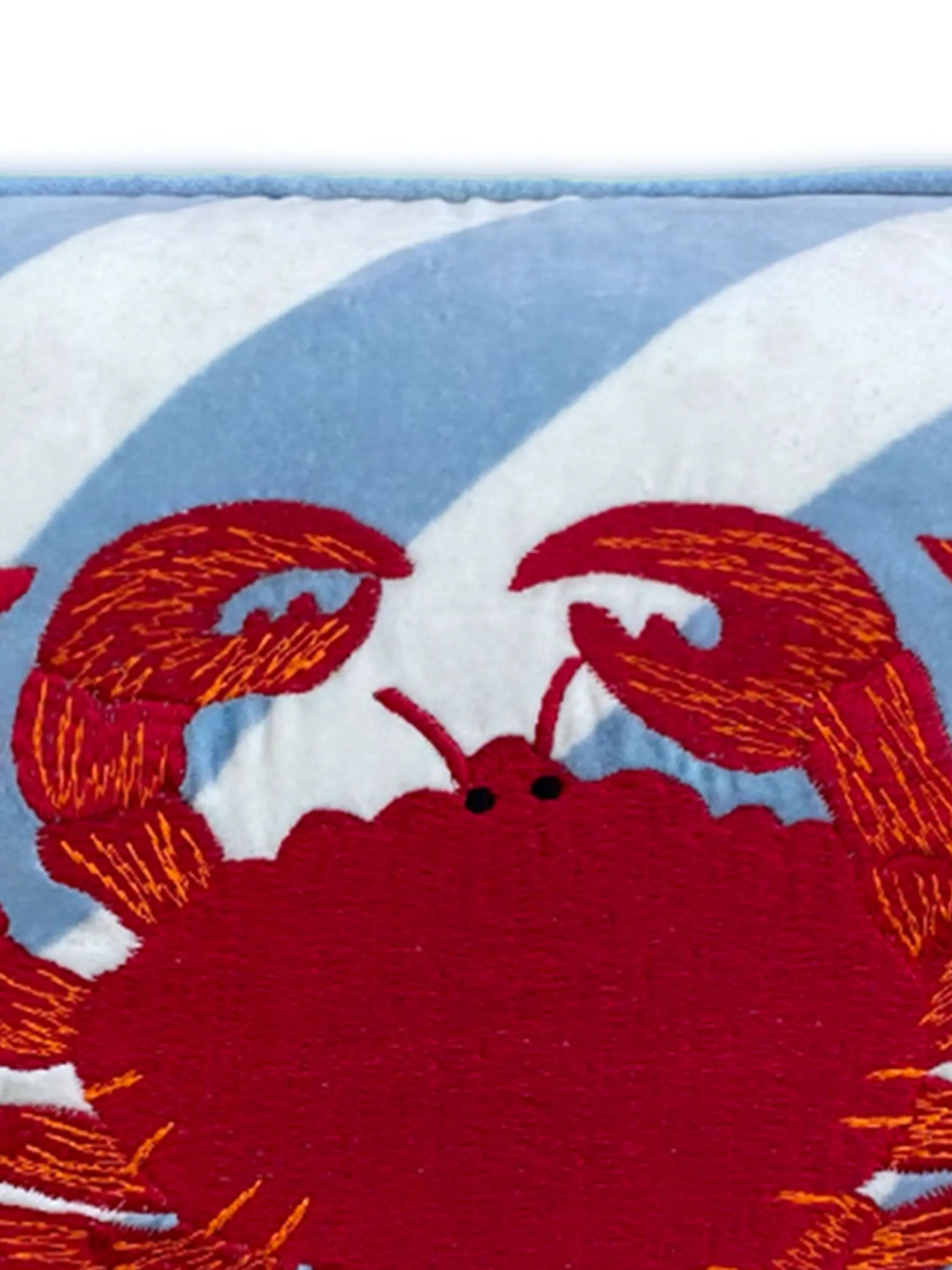 Crab striped cushion (60cm x 40cm)