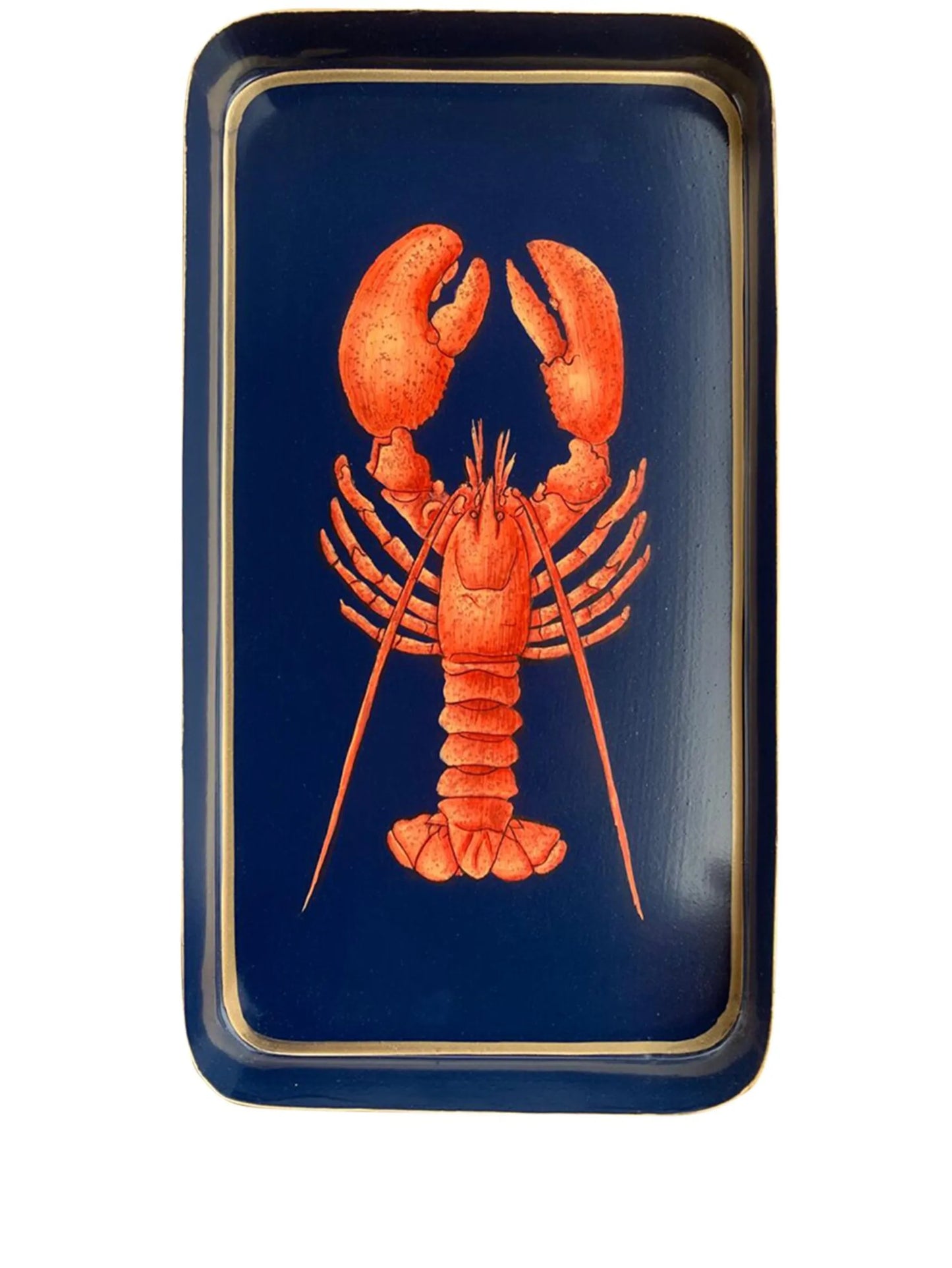 Fauna Lobster metal tray (32cm, x 17cm)