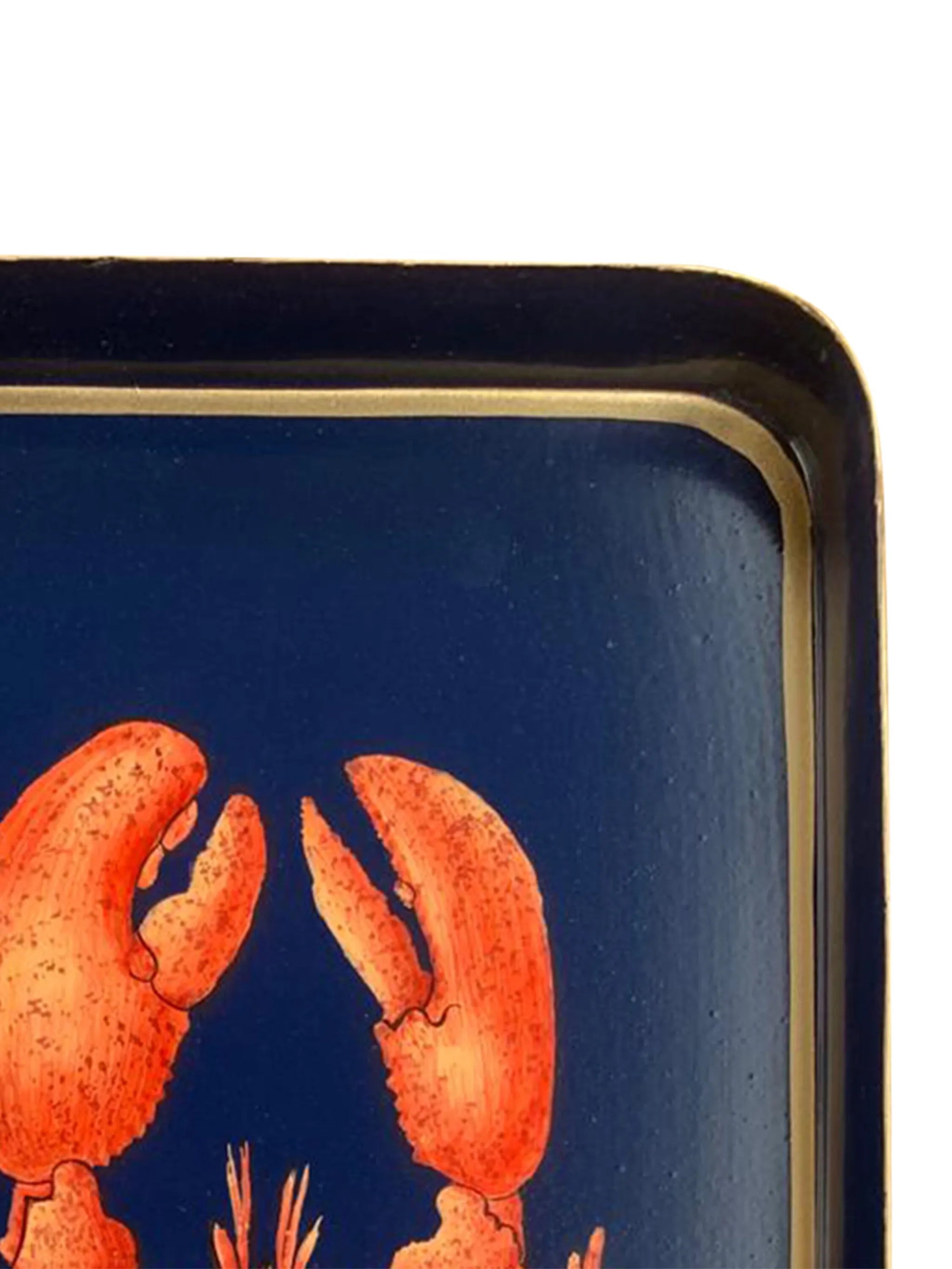 Fauna Lobster metal tray (32cm, x 17cm)