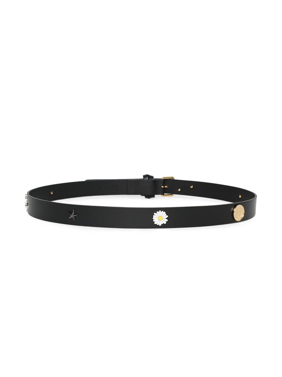 appliqué-detail leather belt