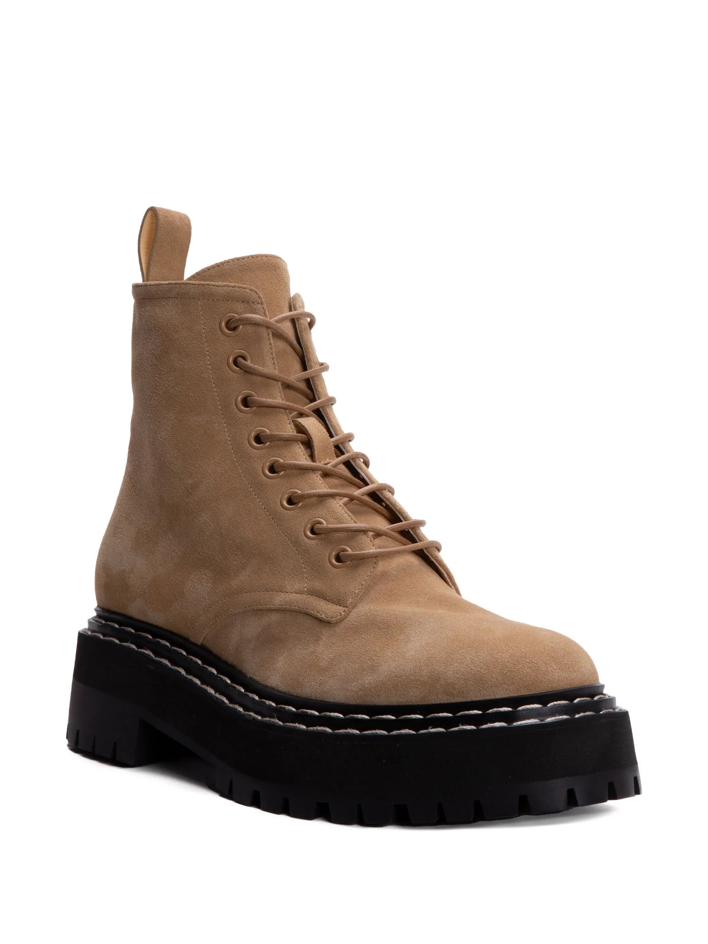 suede lace-up boots