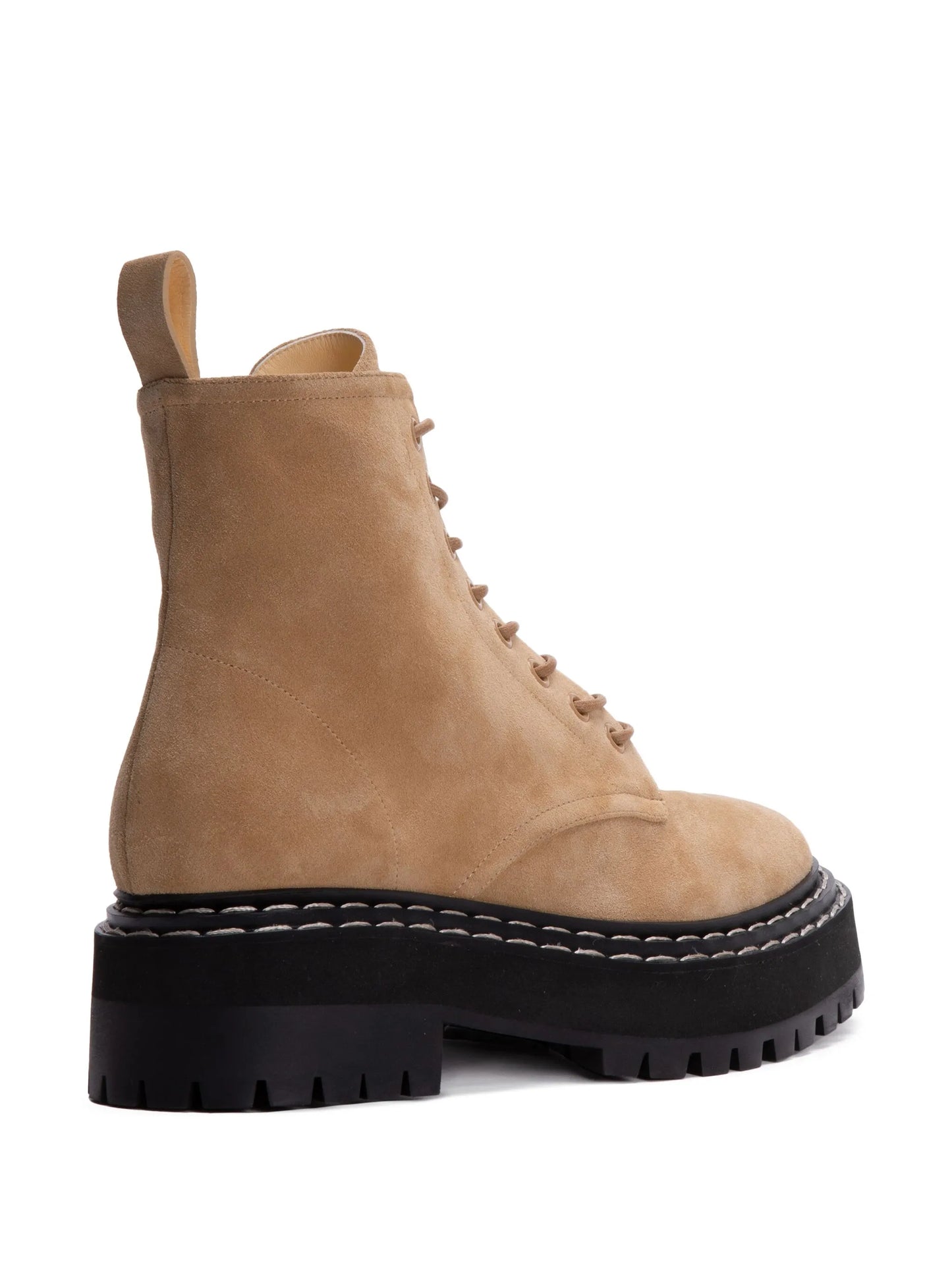 suede lace-up boots