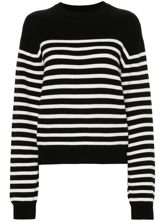 long-sleeve striped jumper