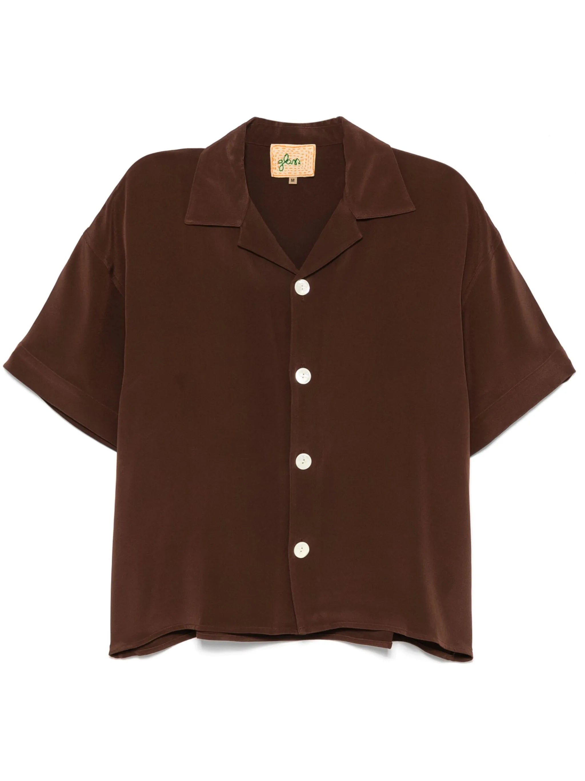 motif-embroidered shirt