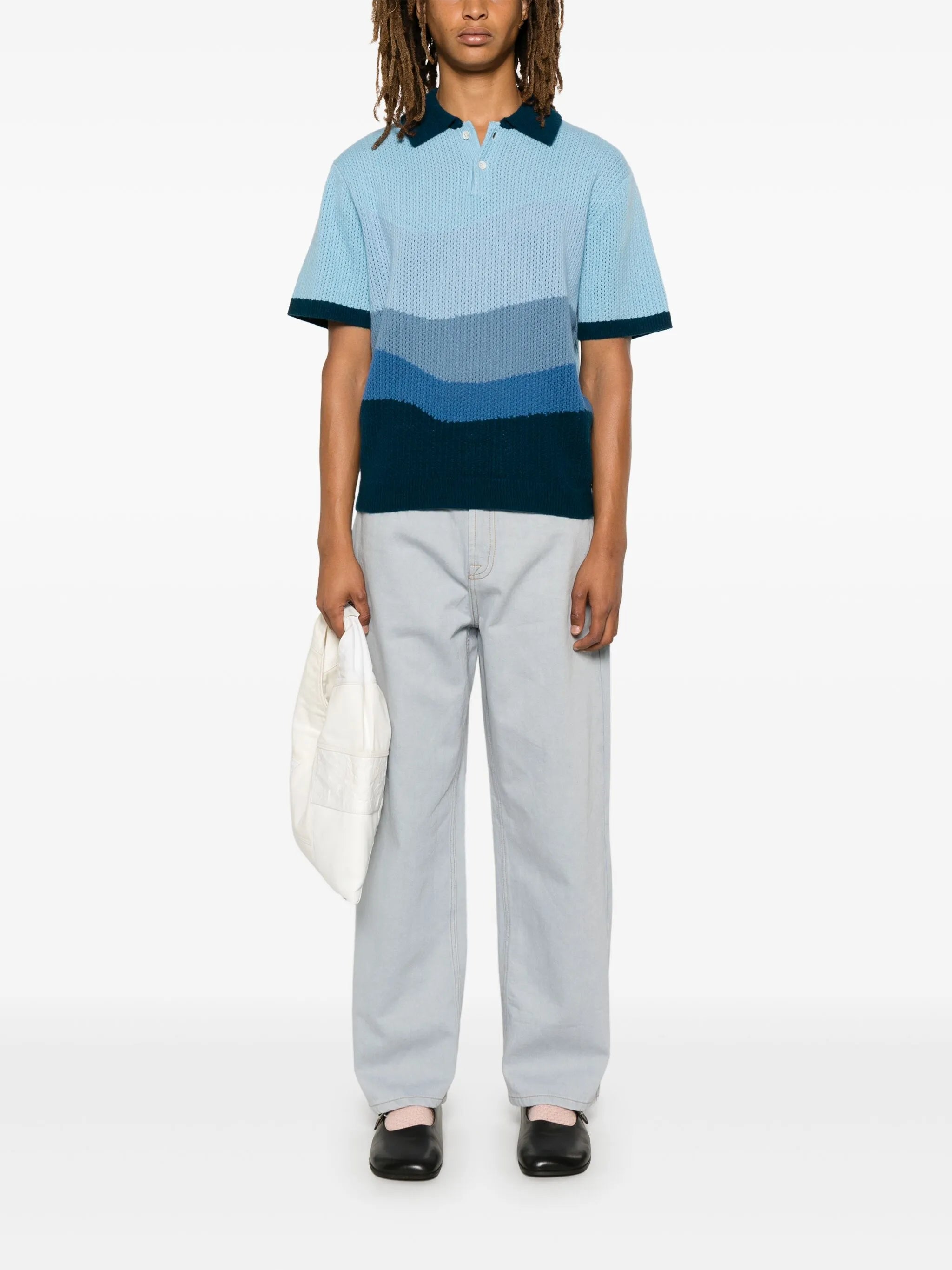 colourblock polo shirt