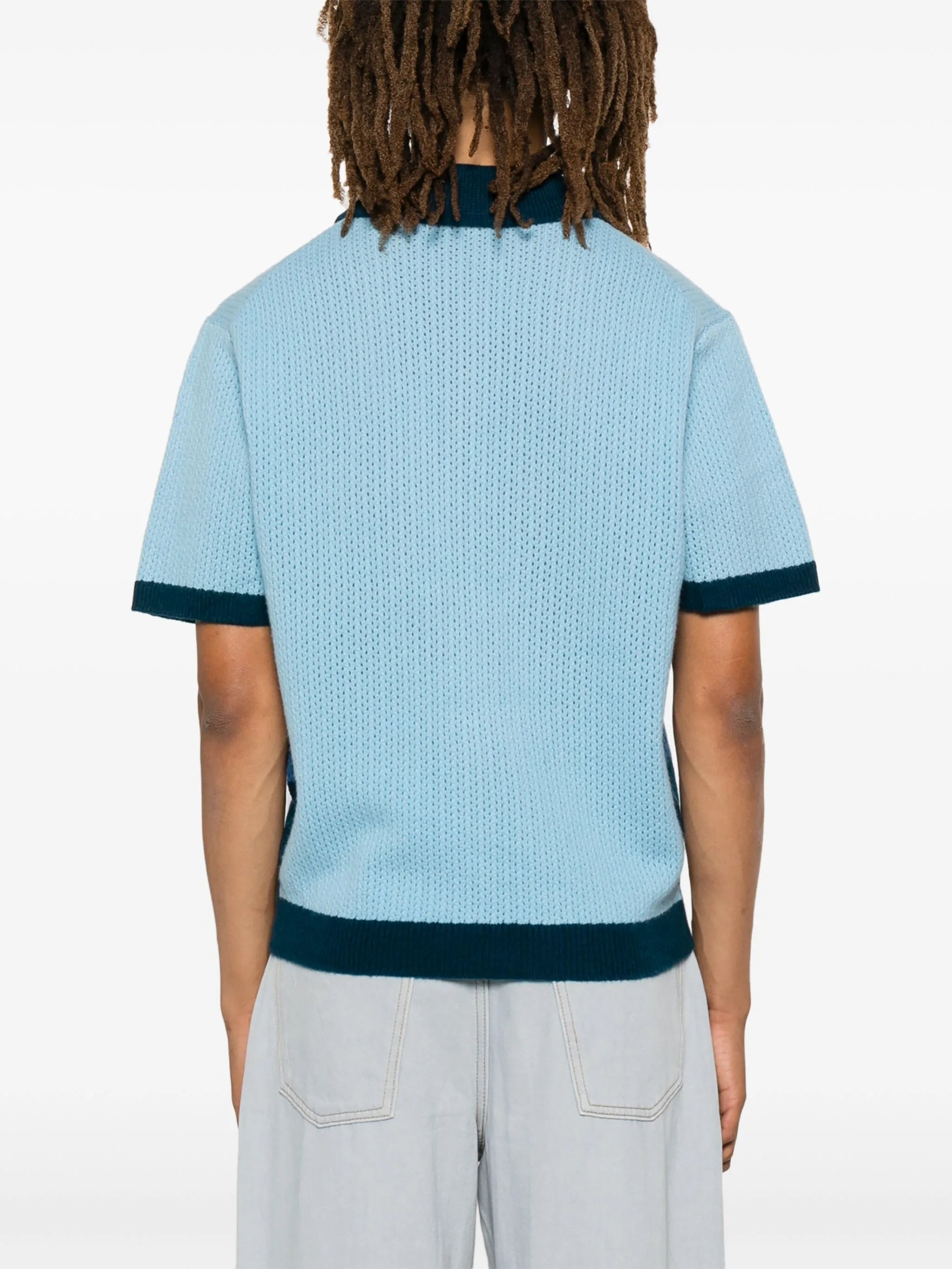 colourblock polo shirt
