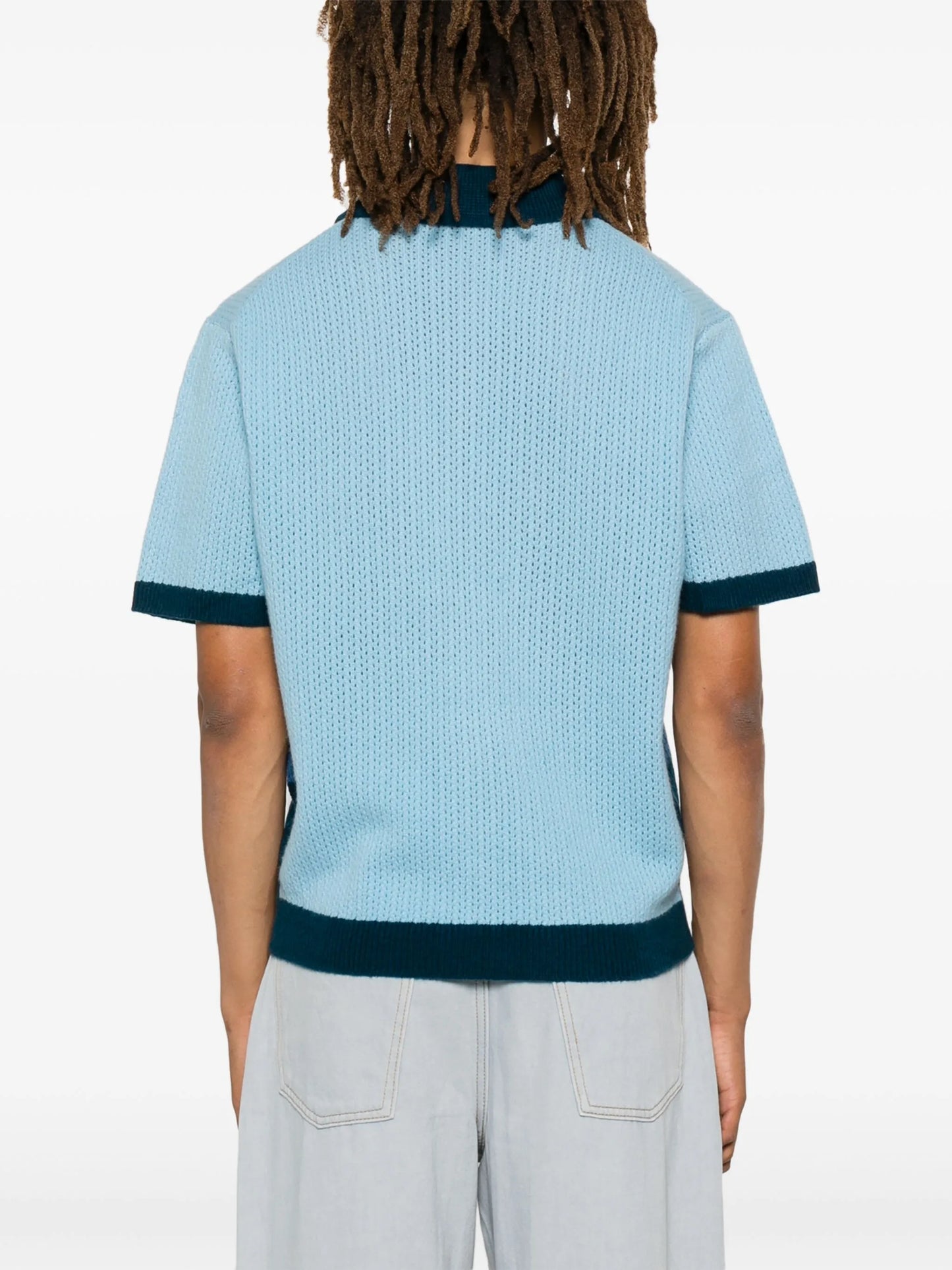 colourblock polo shirt