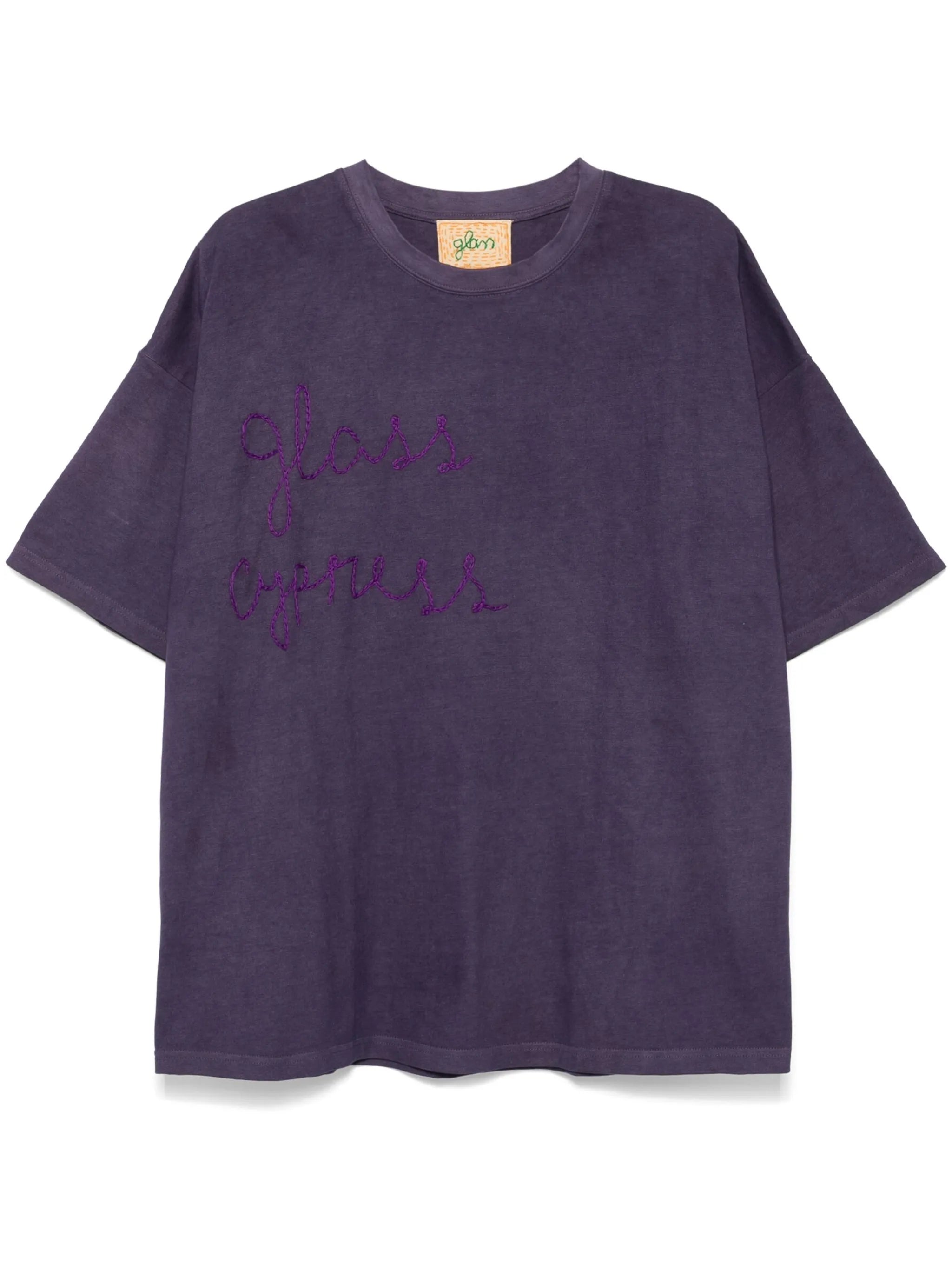 logo-embroidered T-shirt