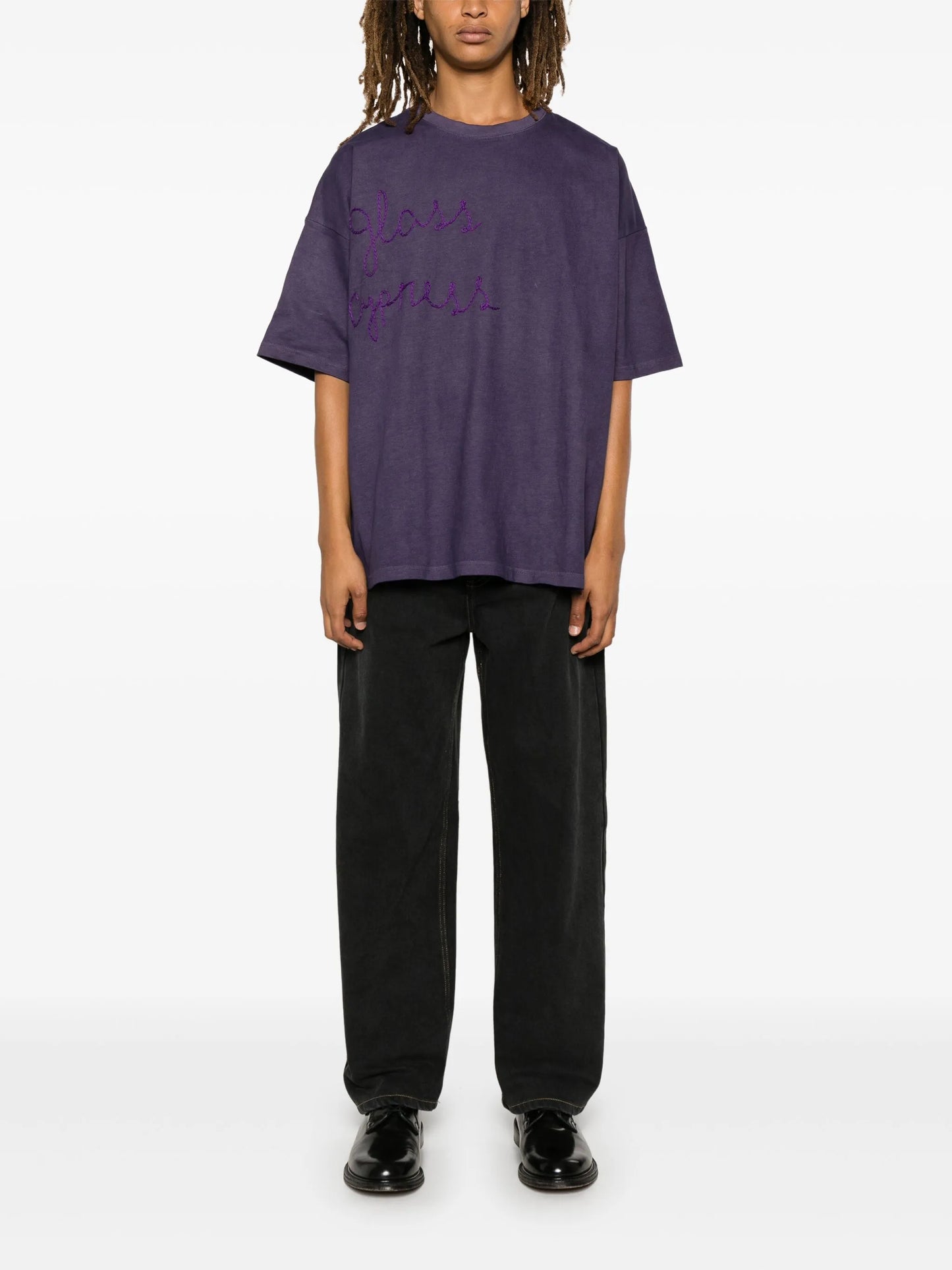 logo-embroidered T-shirt