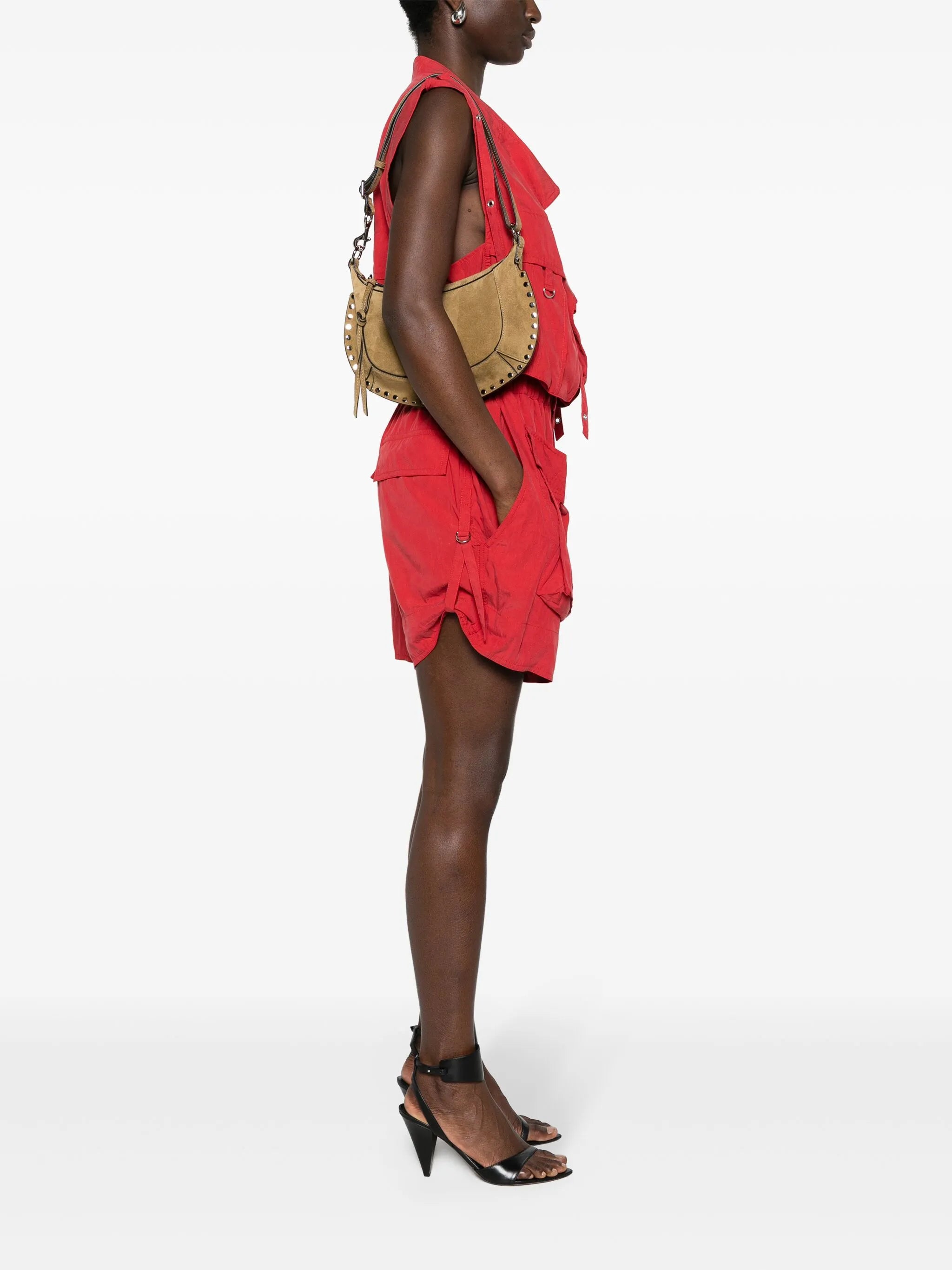 Oskan Moon stud-embellished shoulder bag