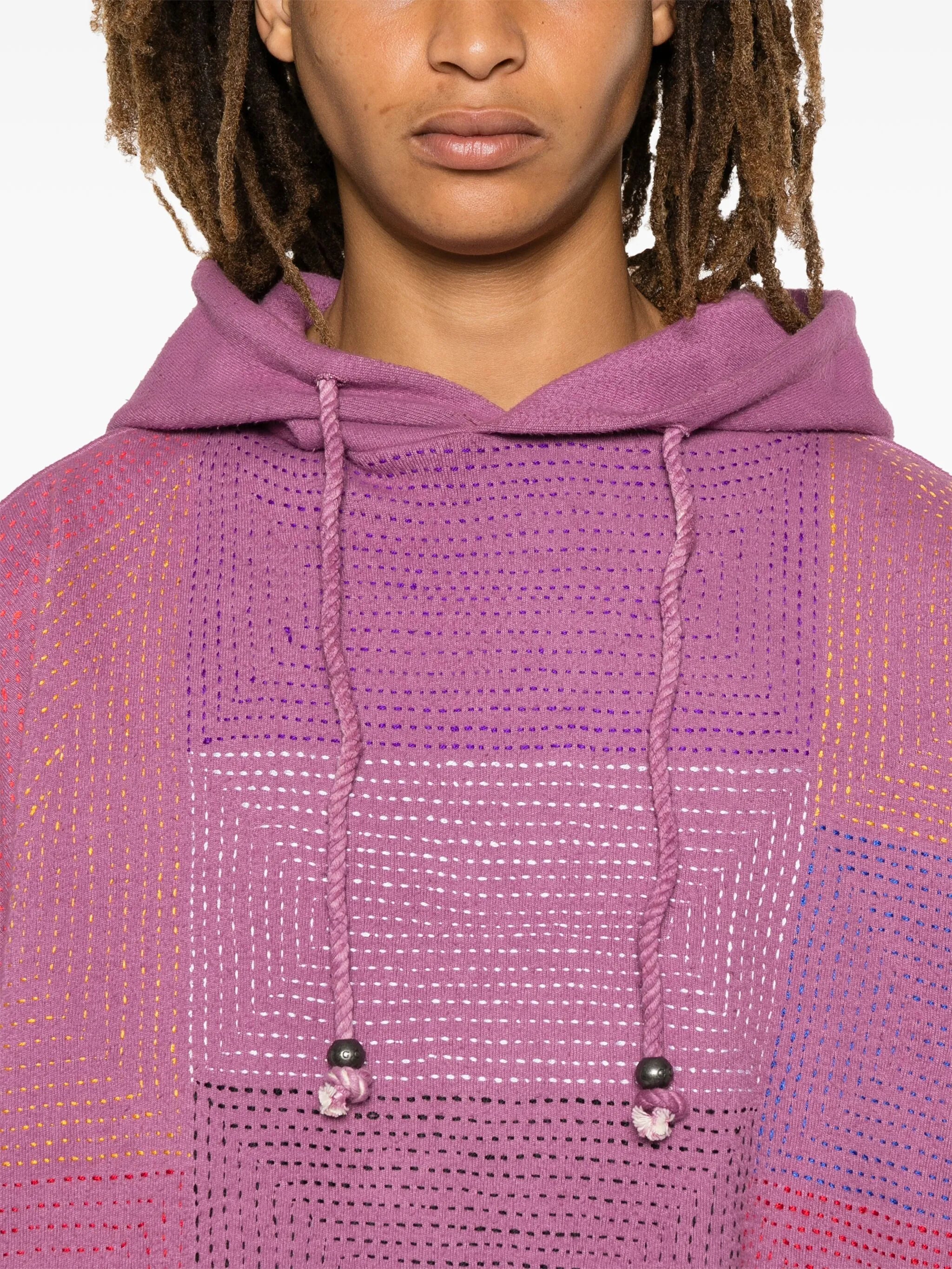 decorative-stitching hoodie