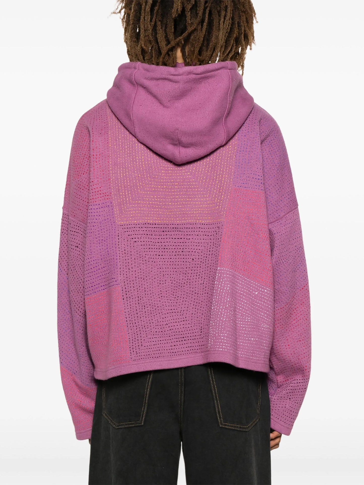 decorative-stitching hoodie