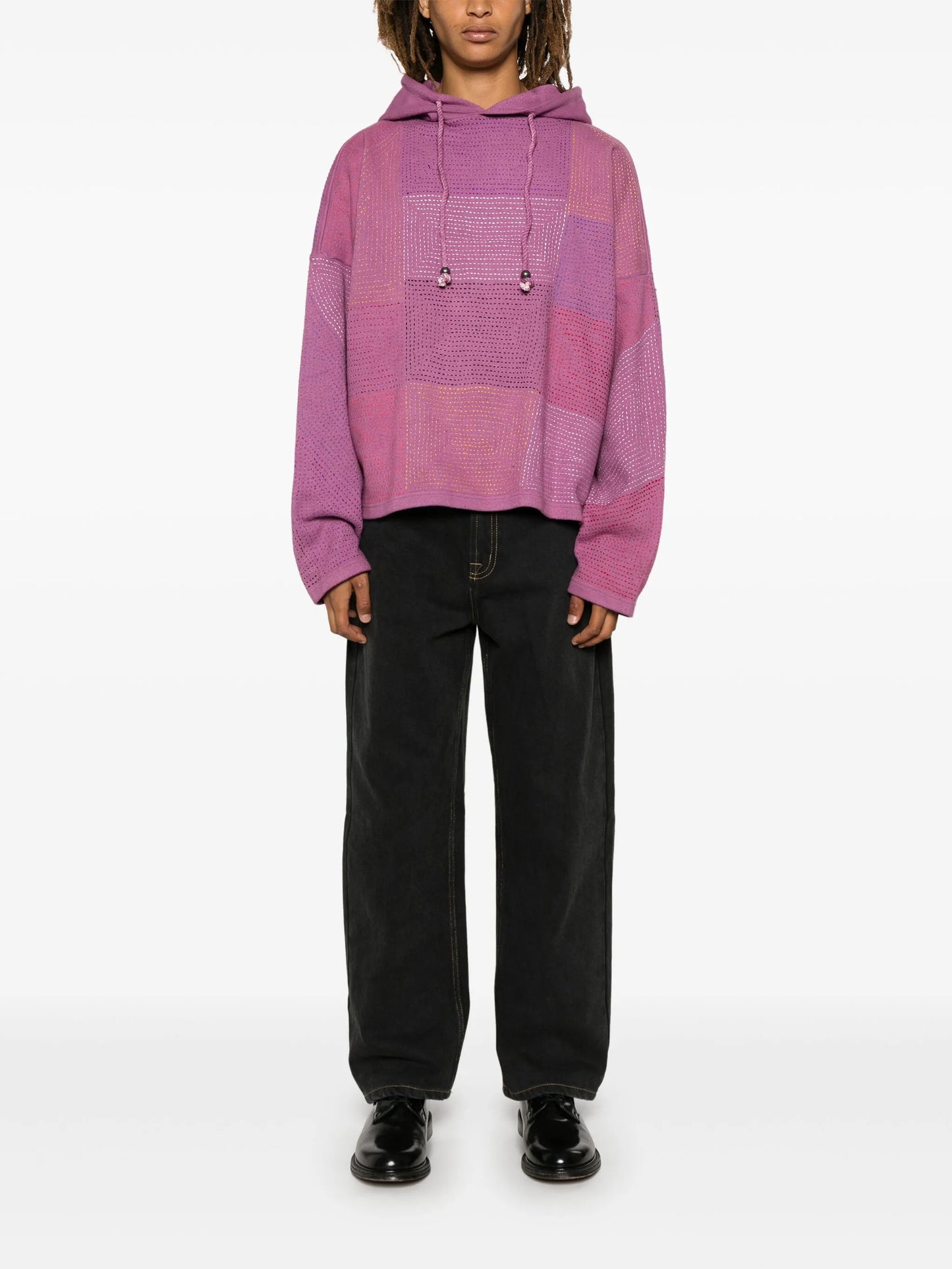 decorative-stitching hoodie