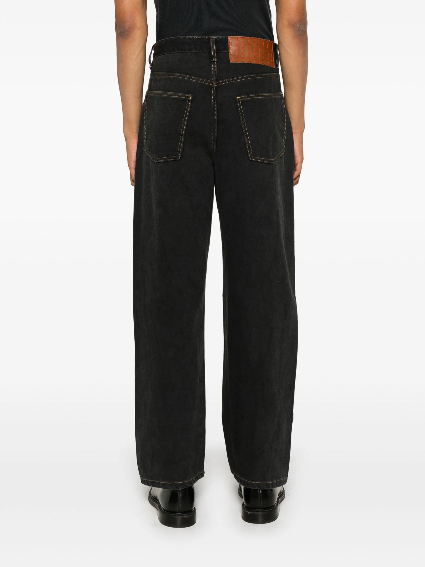 straight-leg jeans