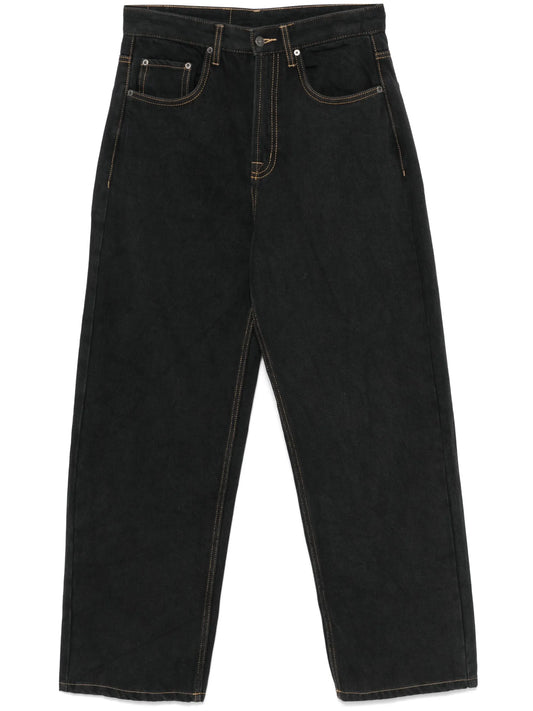 straight-leg jeans
