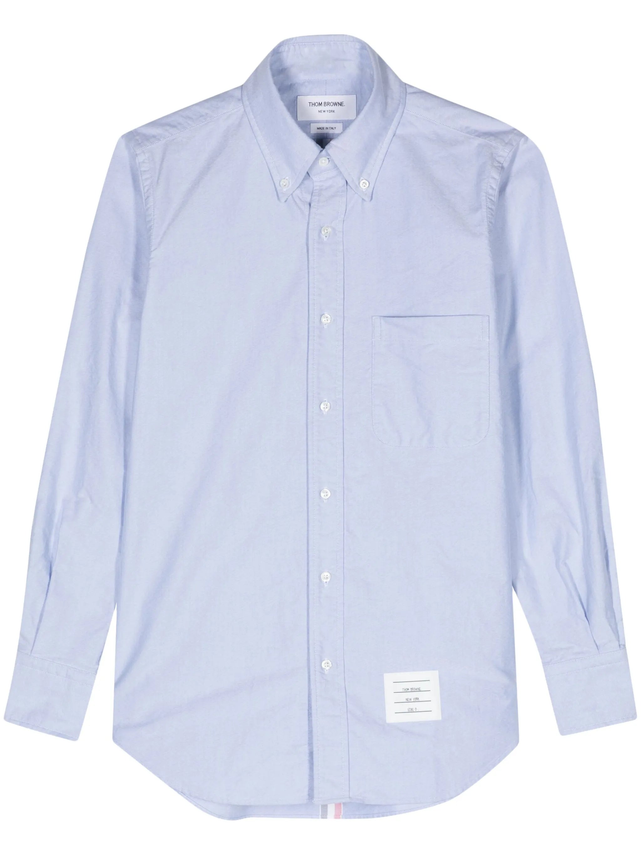 button-down collar cotton shirt
