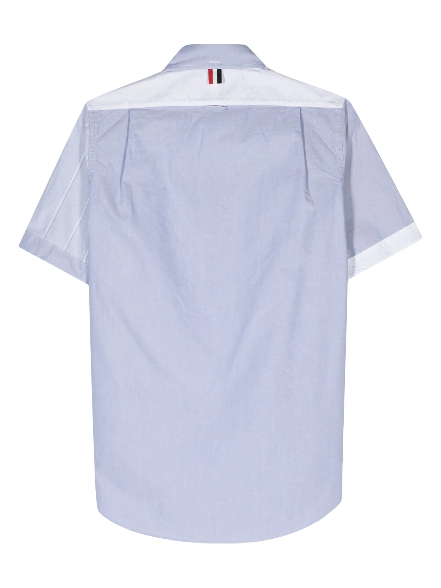 colour-block button-down shirt