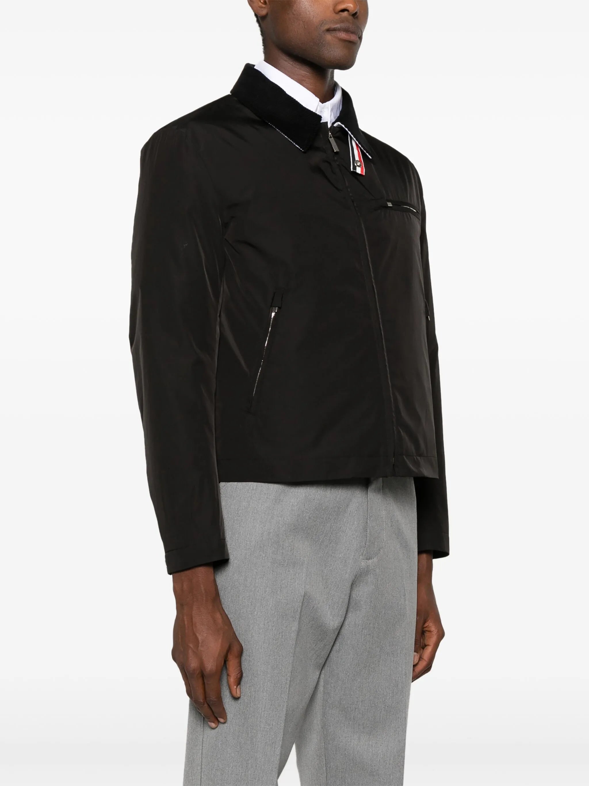 zip-up padded jacket