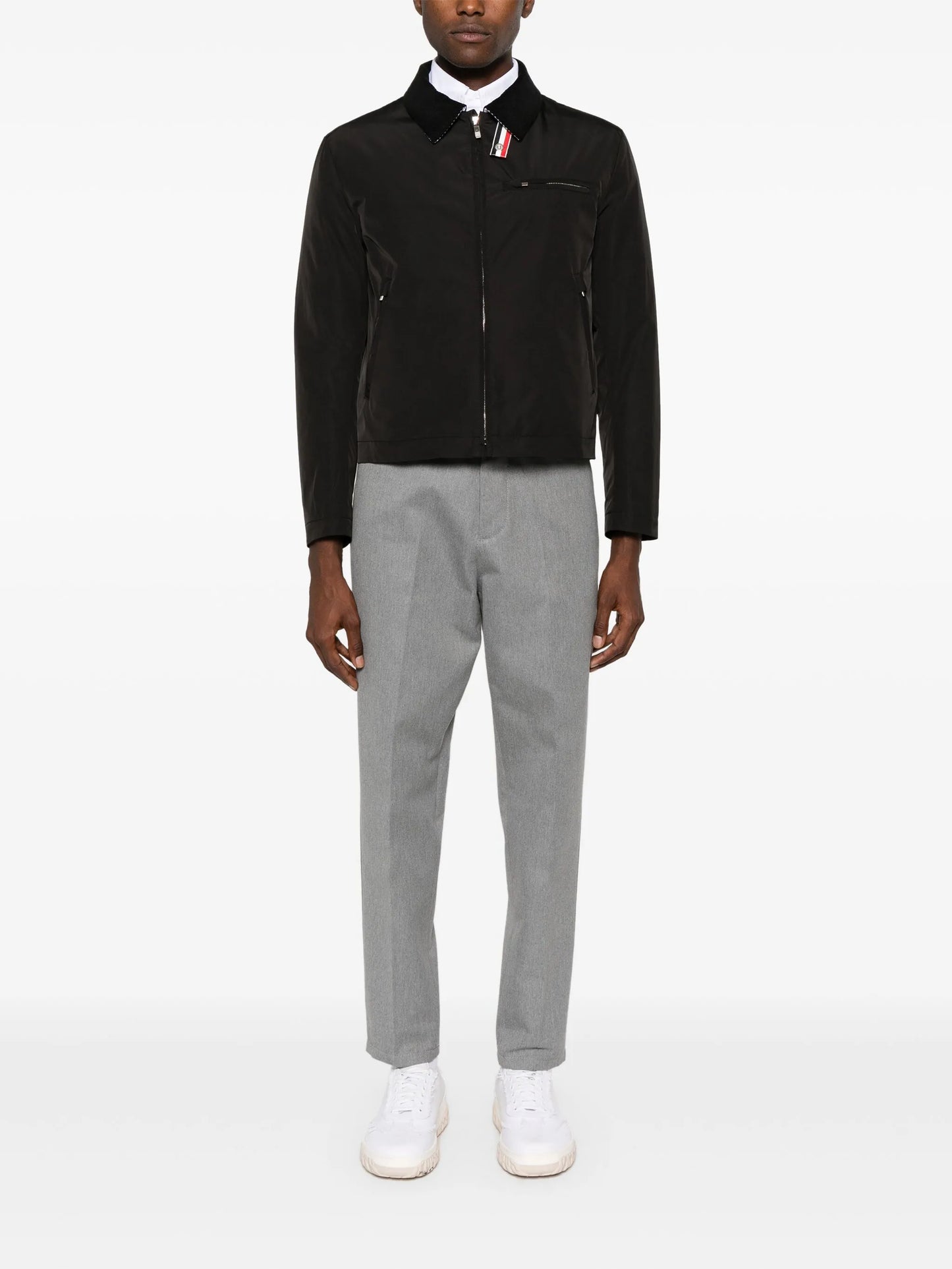 zip-up padded jacket