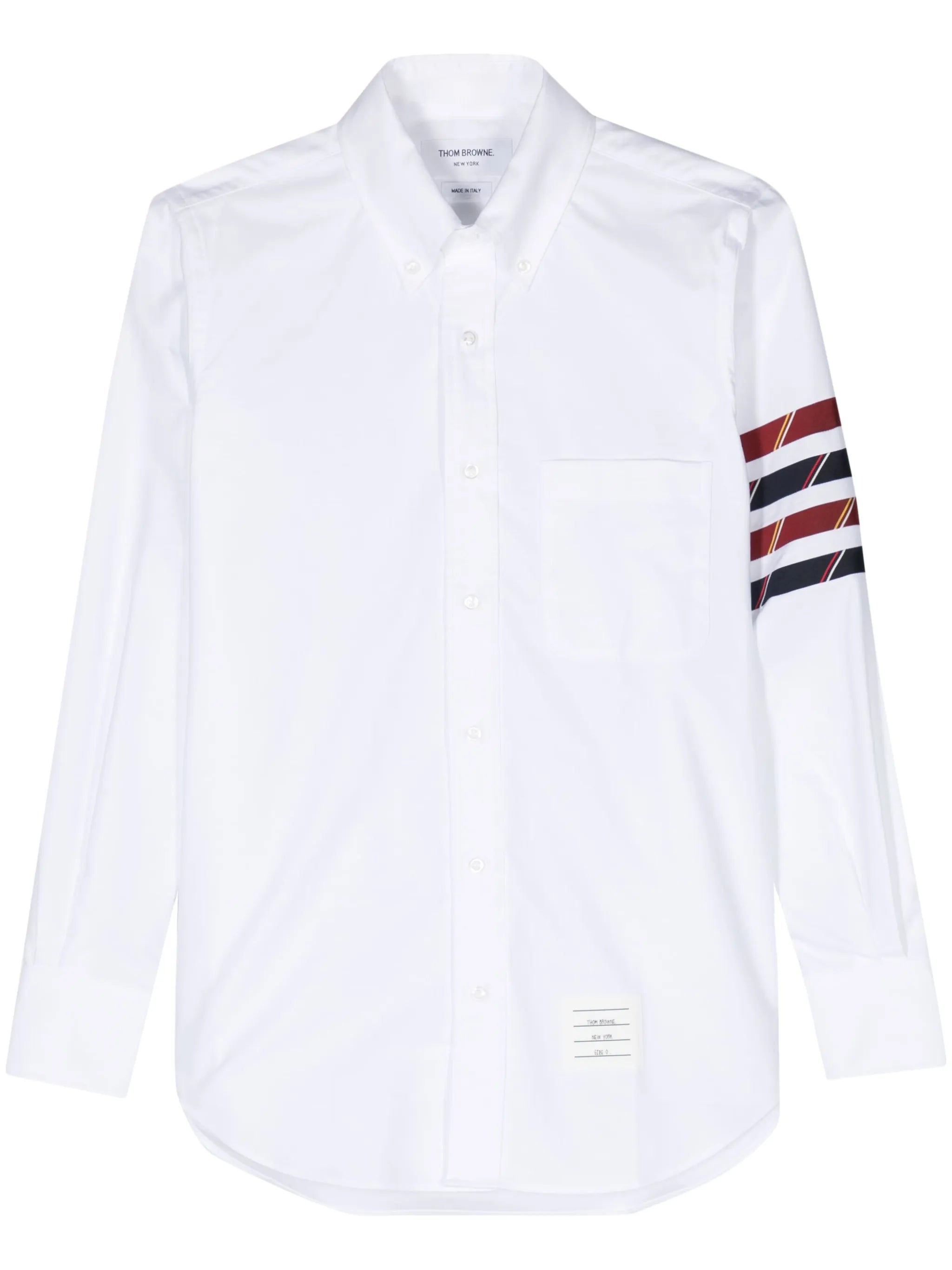 4-Bar stripe cotton shirt