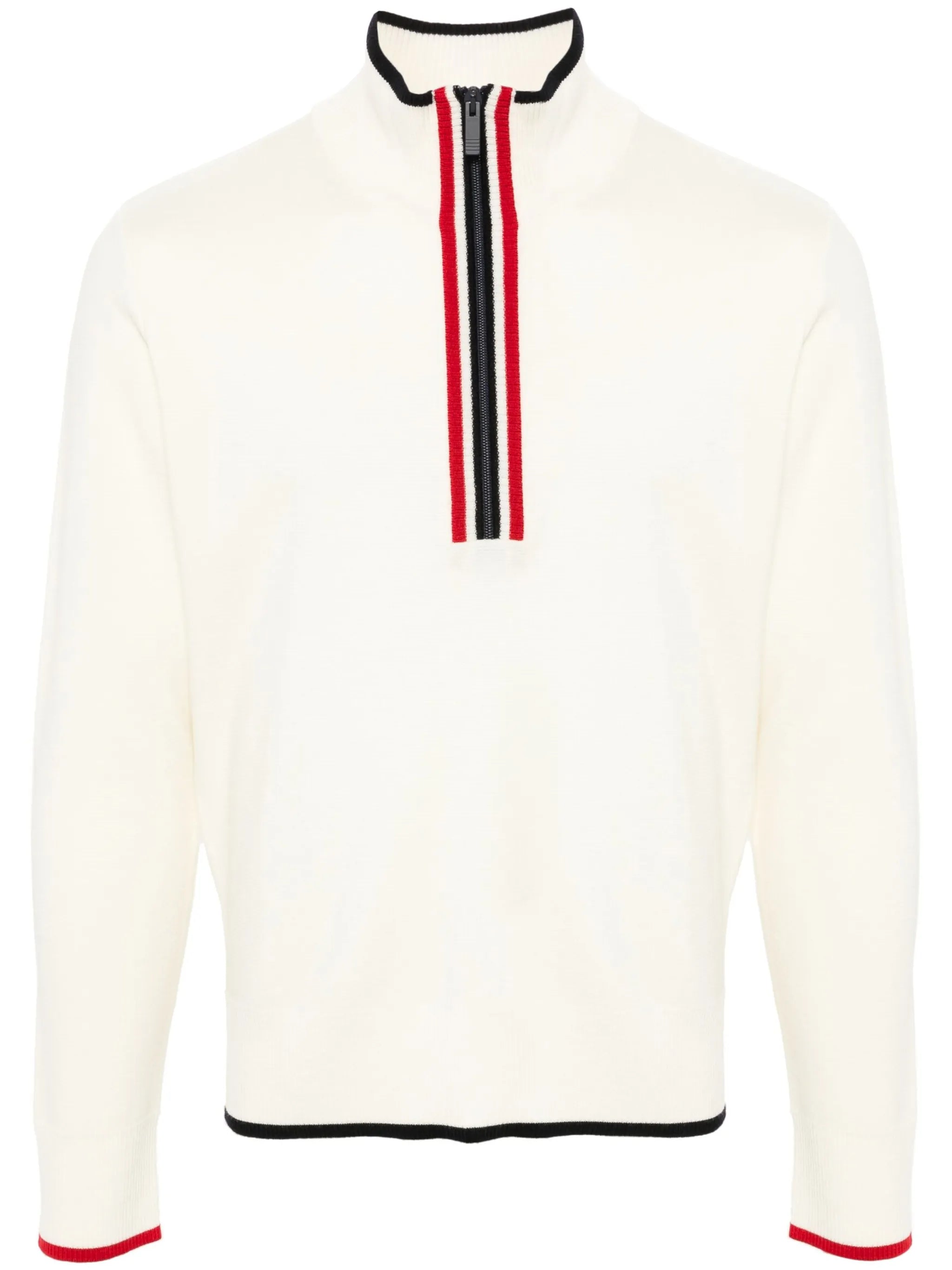 funnel-neck pullover