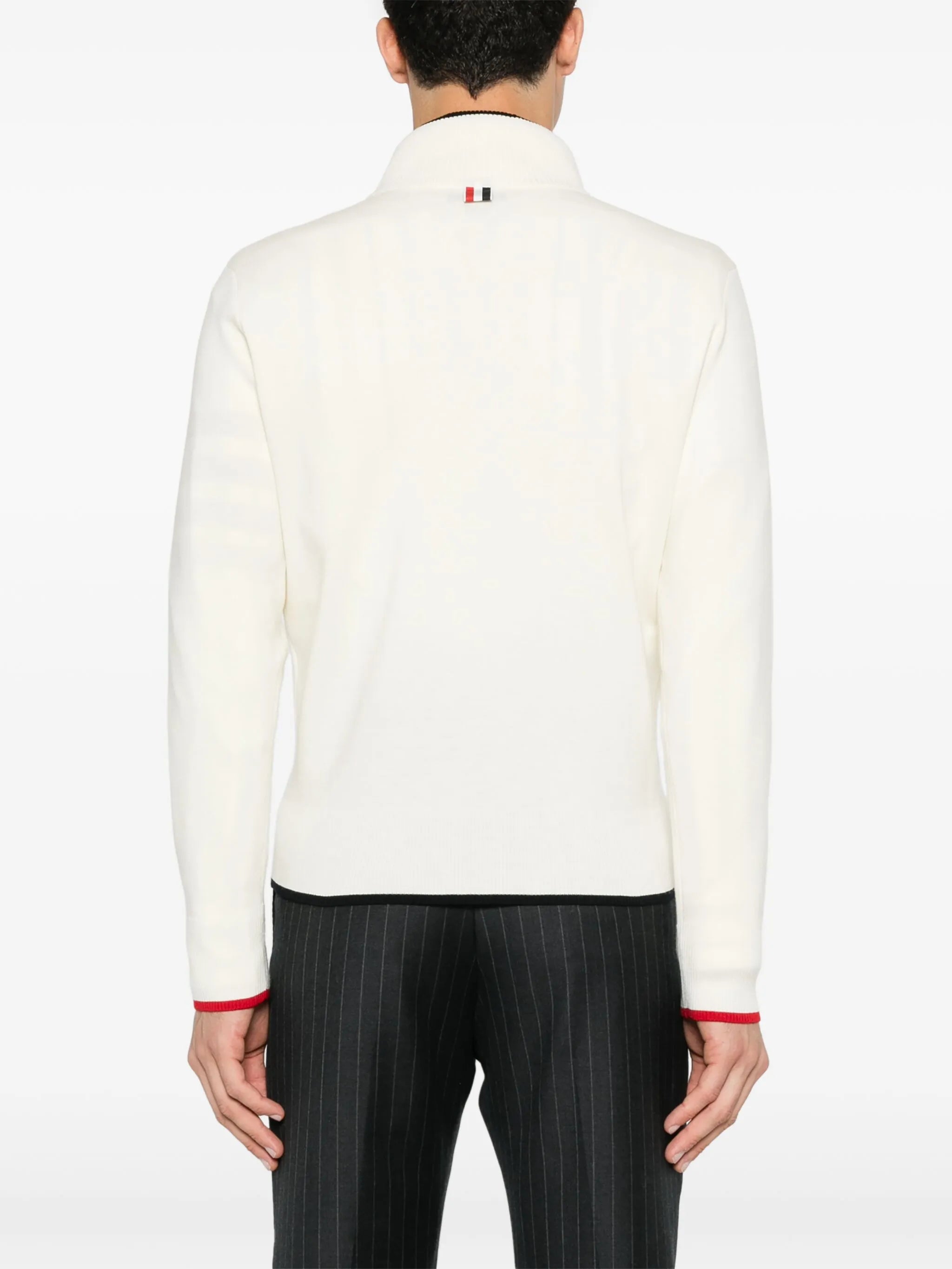 funnel-neck pullover