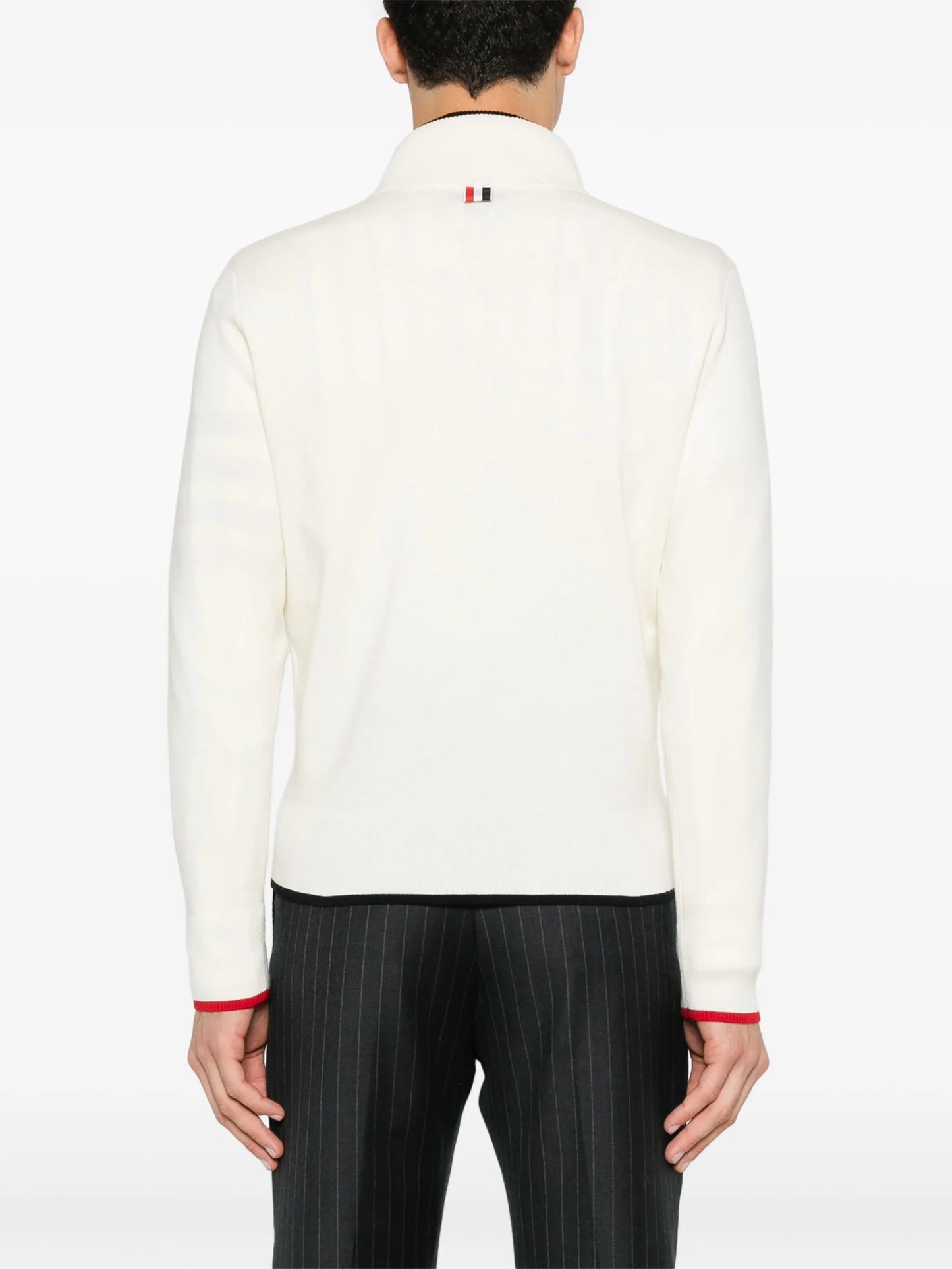 funnel-neck pullover