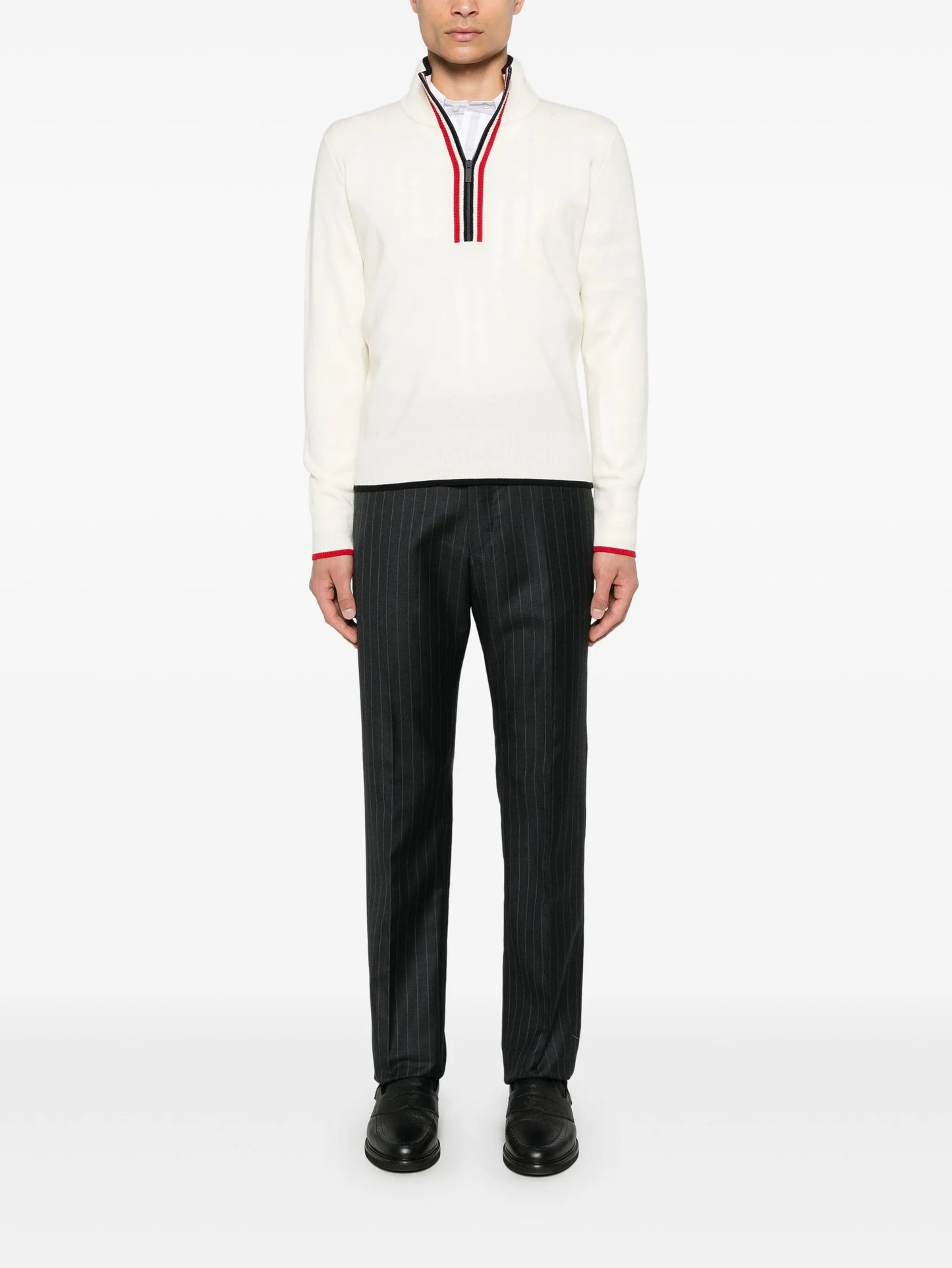 funnel-neck pullover