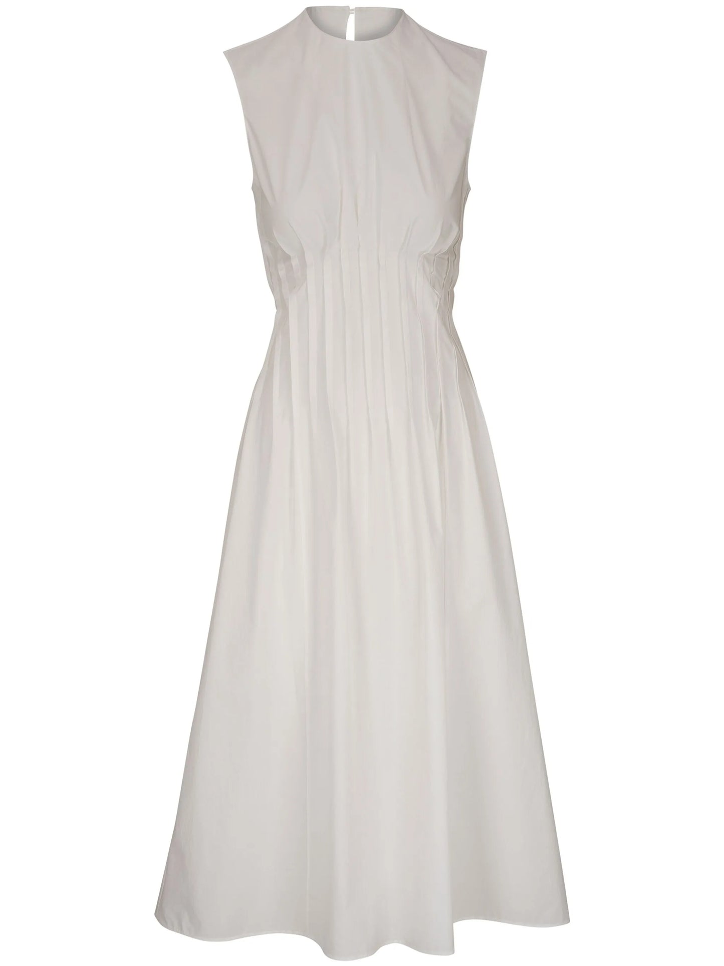 The Wes pintuck-detail midi dress