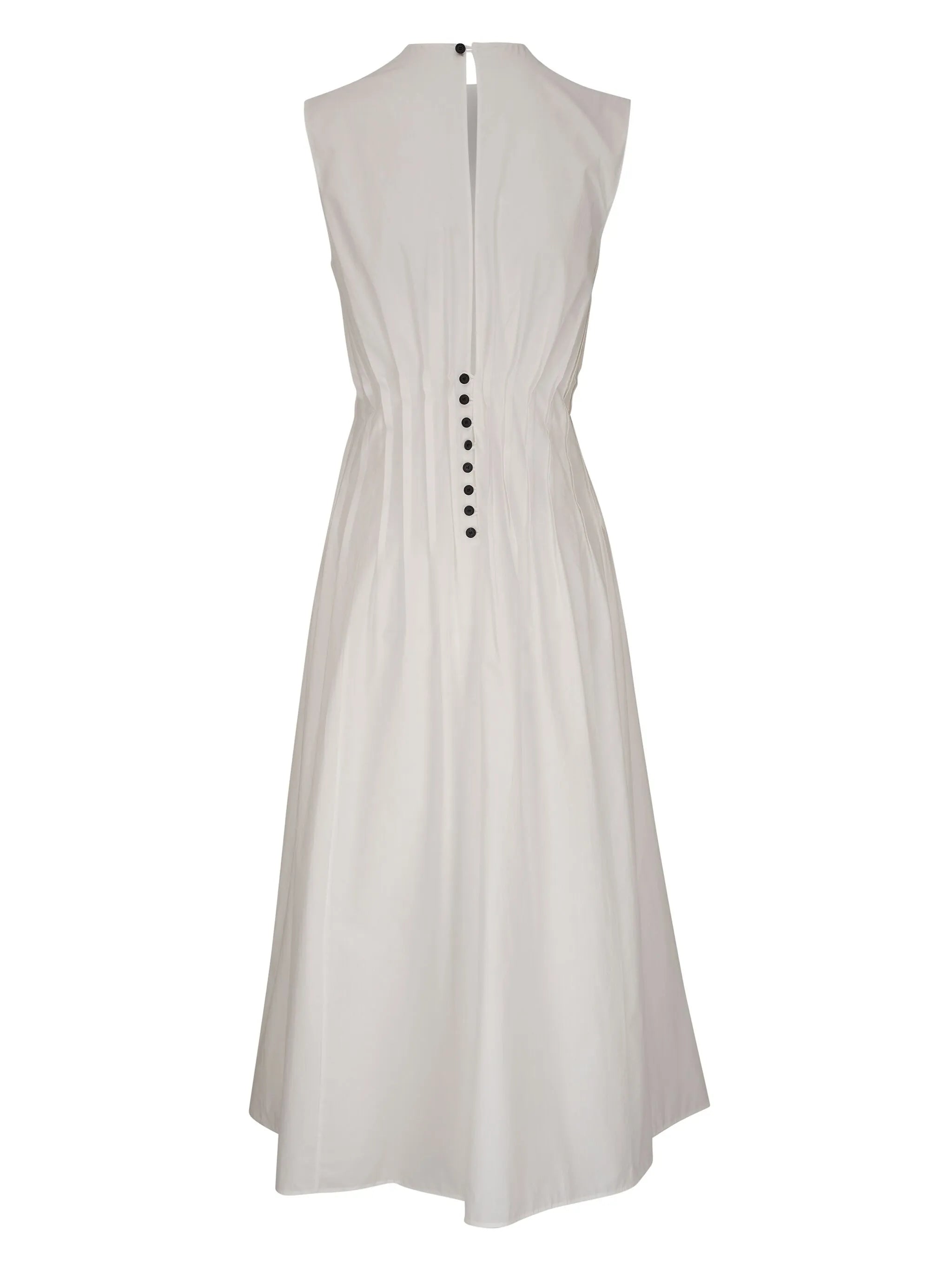 The Wes pintuck-detail midi dress