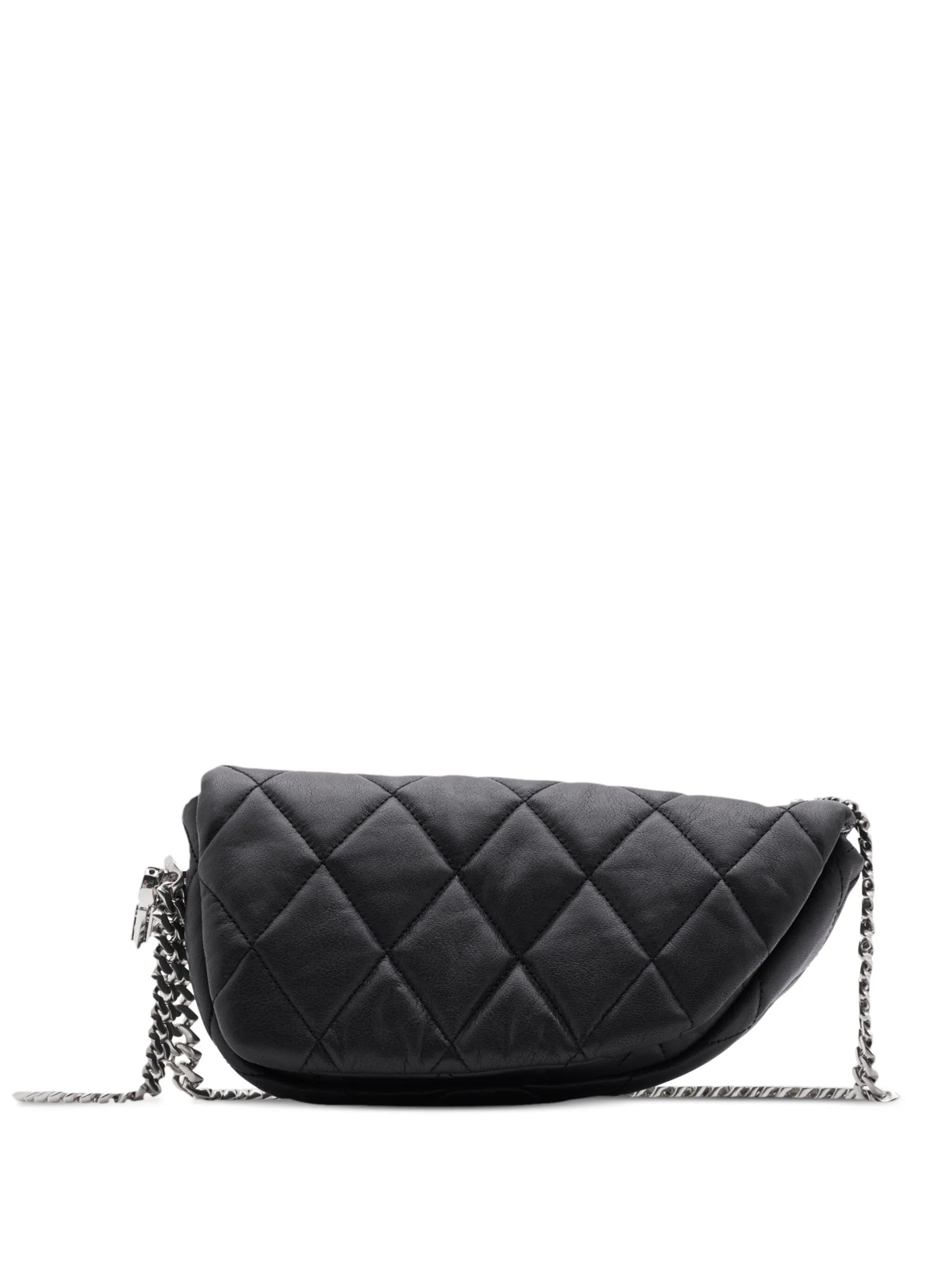 Shield Lock leather shoulder bag