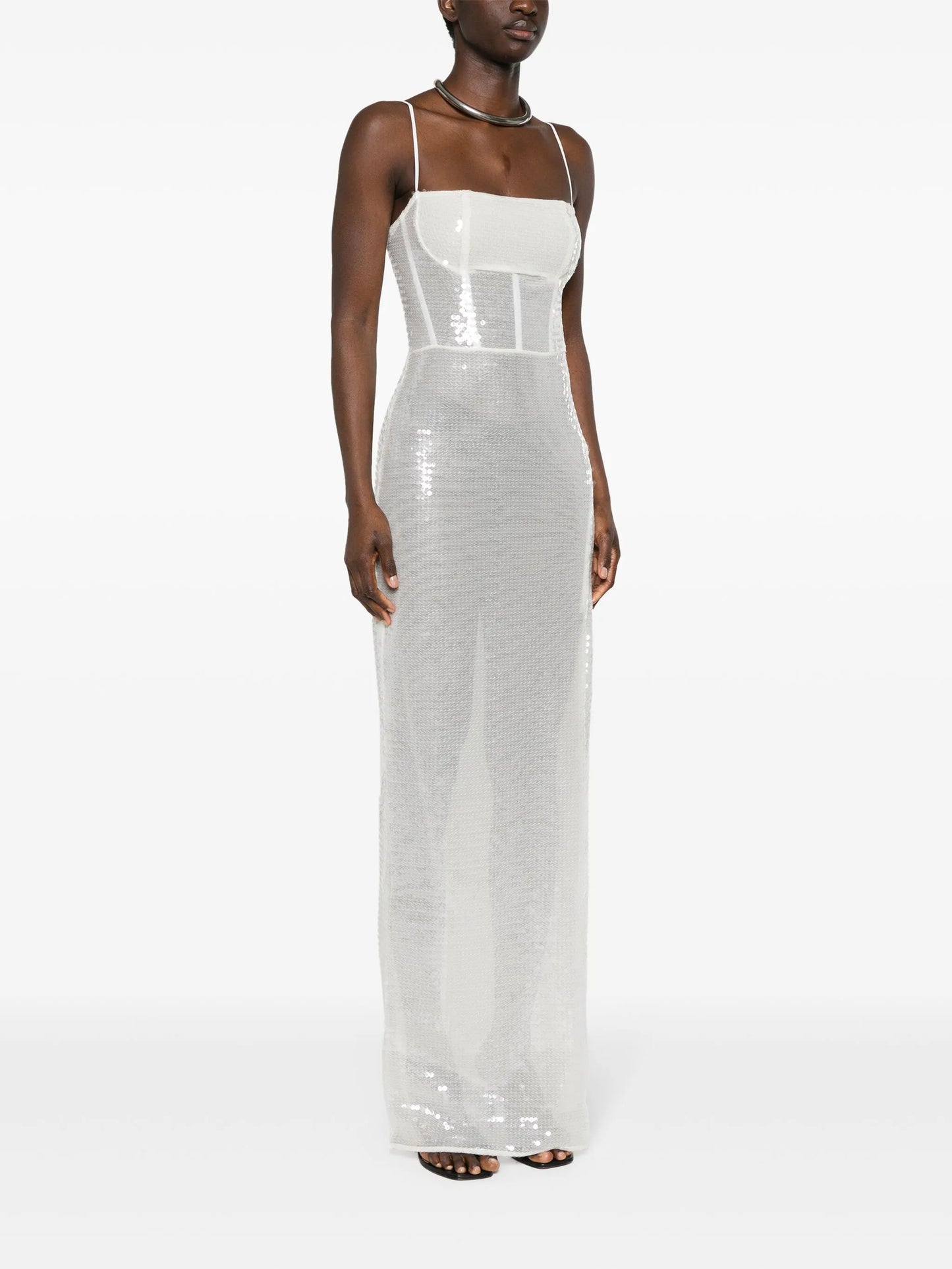 sequinned maxi dress