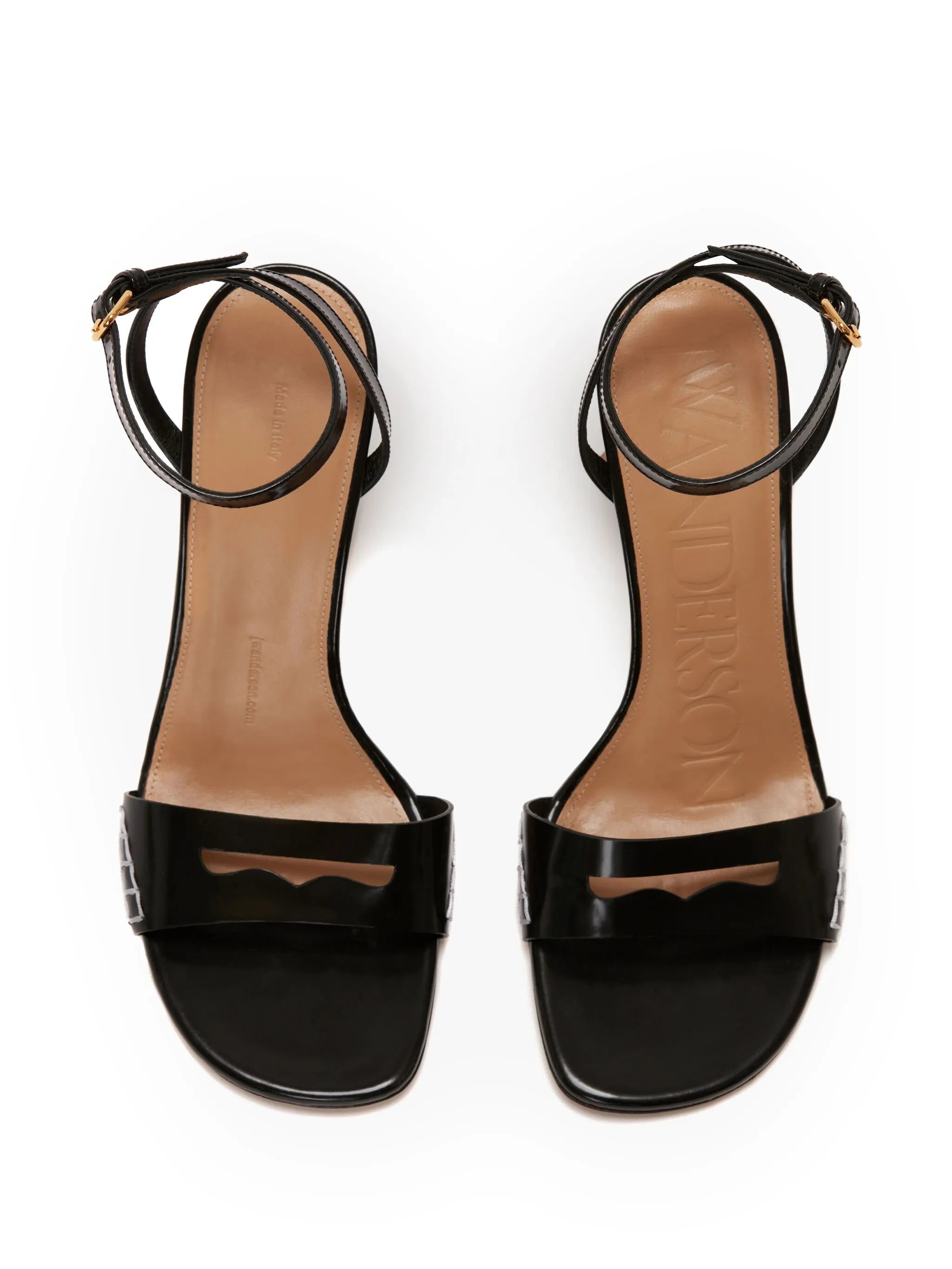 tassel-heel leather sandals