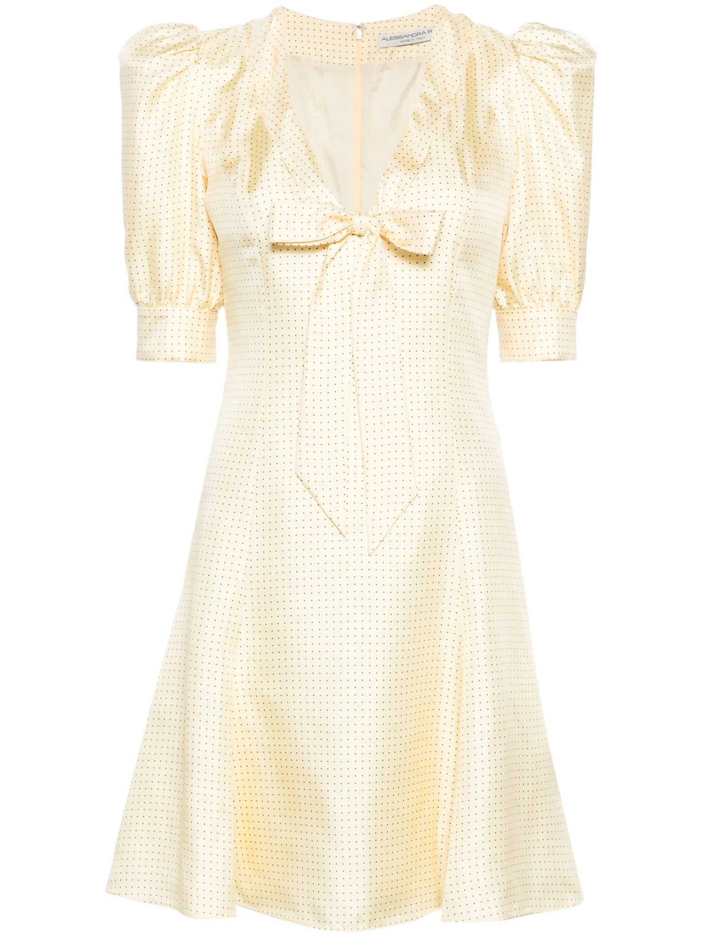 polka dot-print silk minidress
