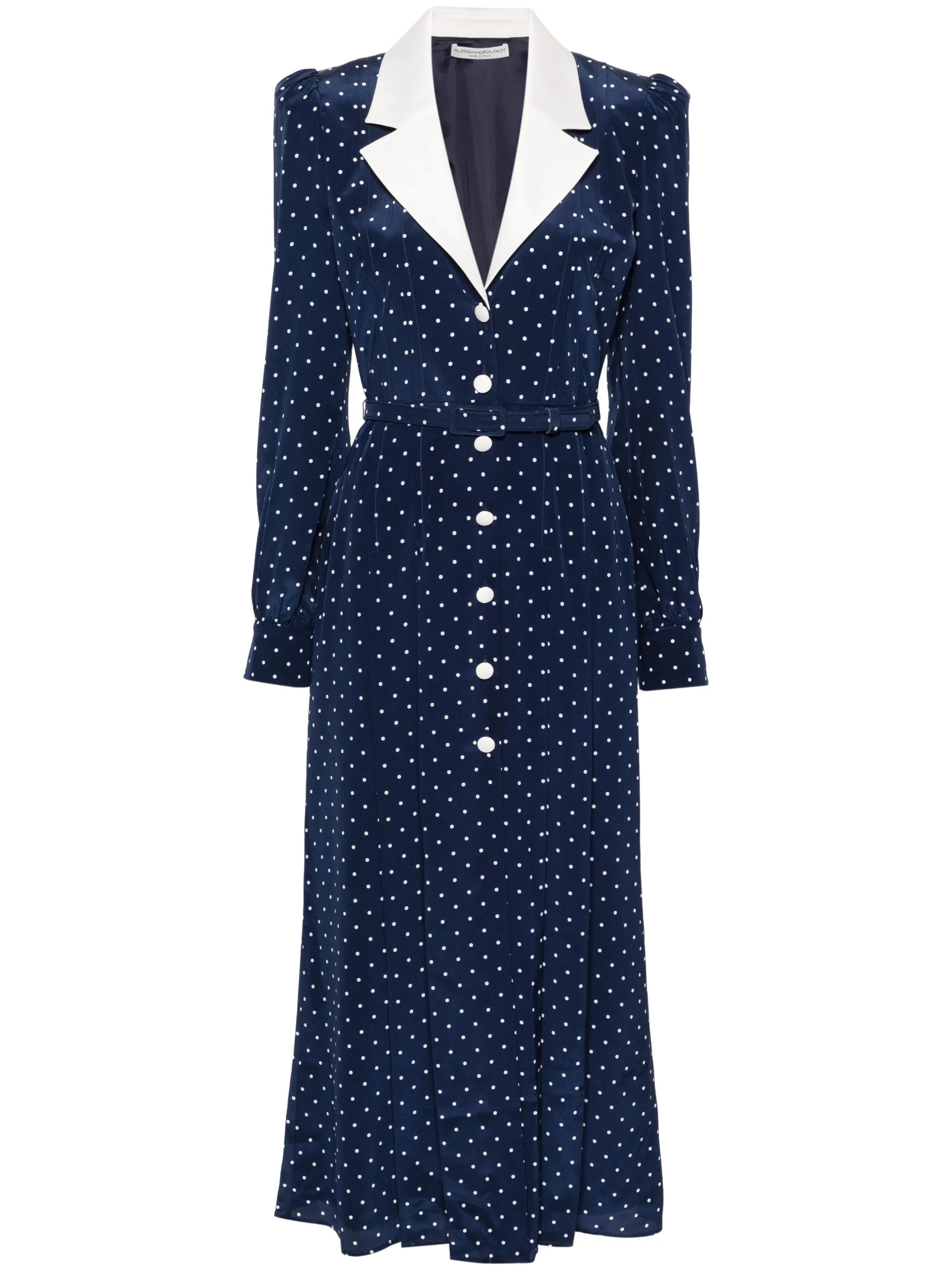 polka dot-print midi dress
