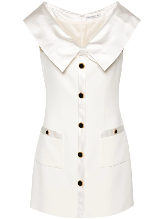 off-shoulder cady minidress