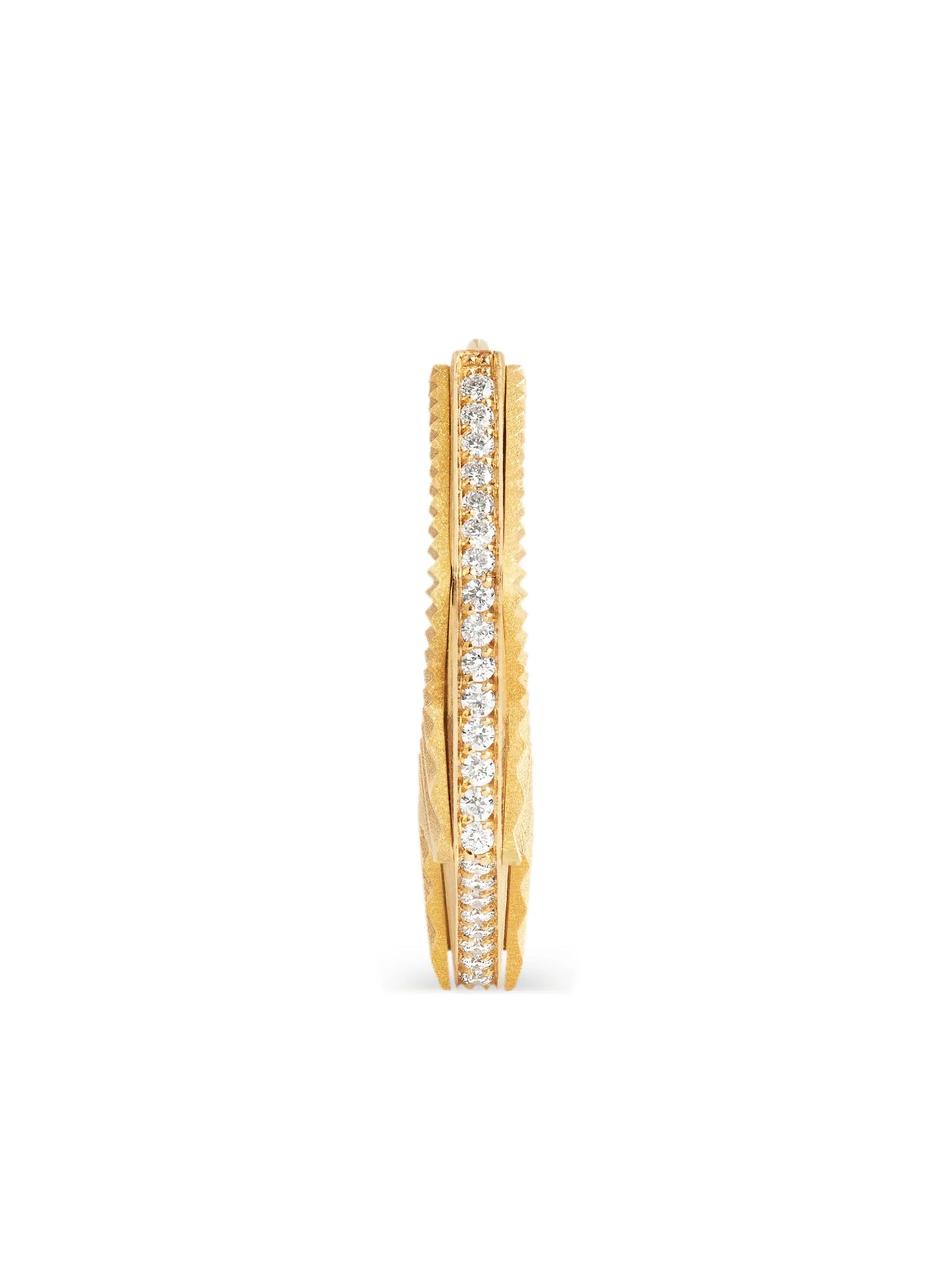 18kt yellow gold NYC diamond earring