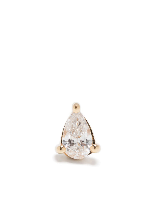 18kt yellow gold diamond single earrings