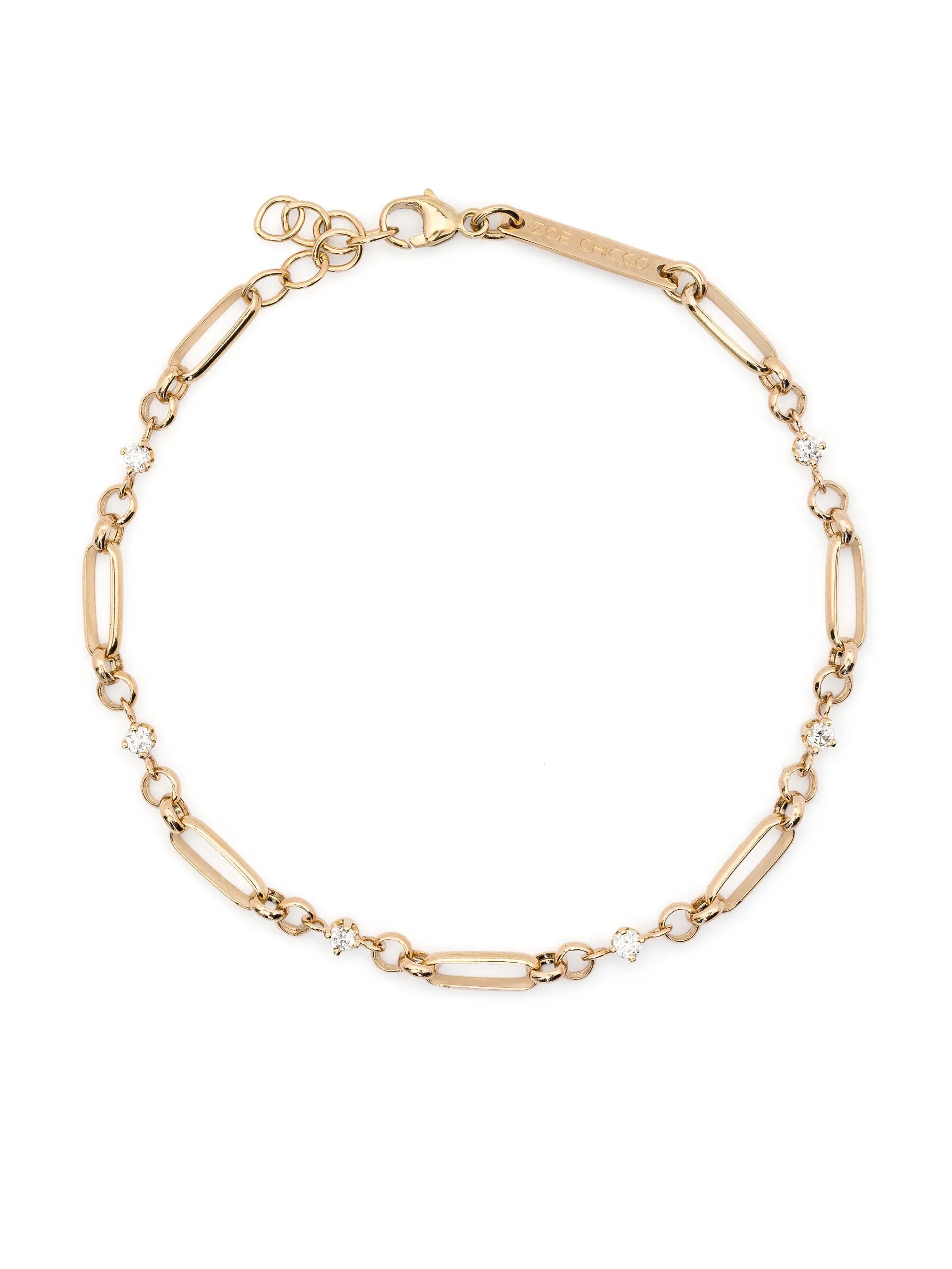 14kt yellow gold medium chain bracelet