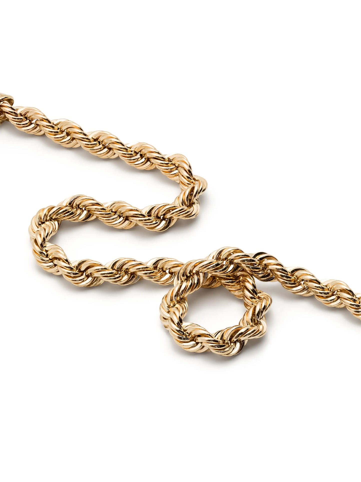 14kt yellow gold rope chain bracelet