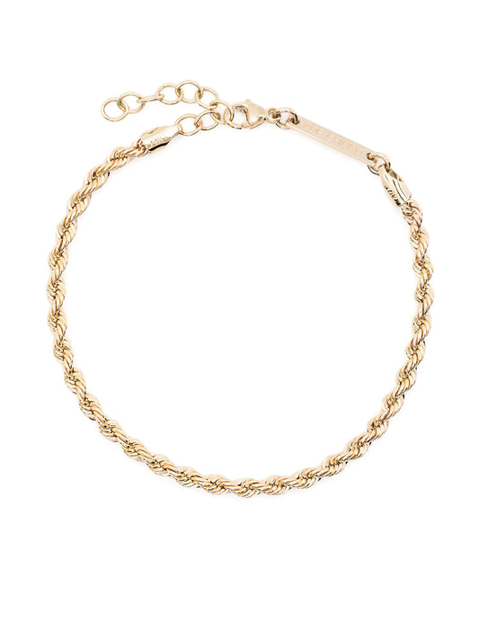 14kt yellow gold rope chain bracelet