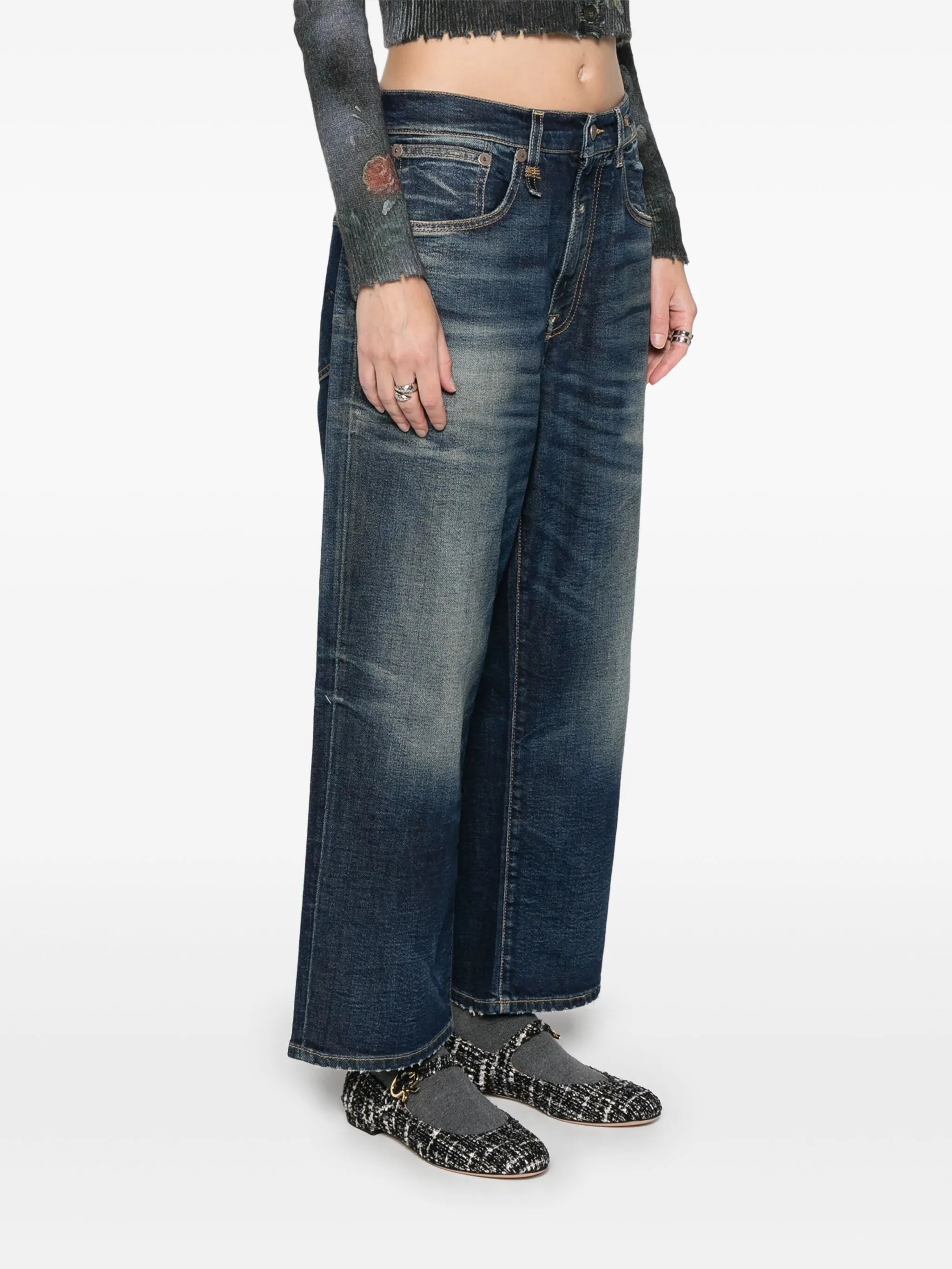 whiskered boyfriend jeans