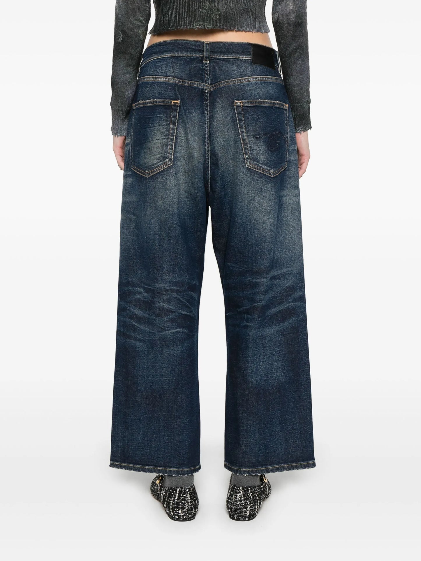whiskered boyfriend jeans