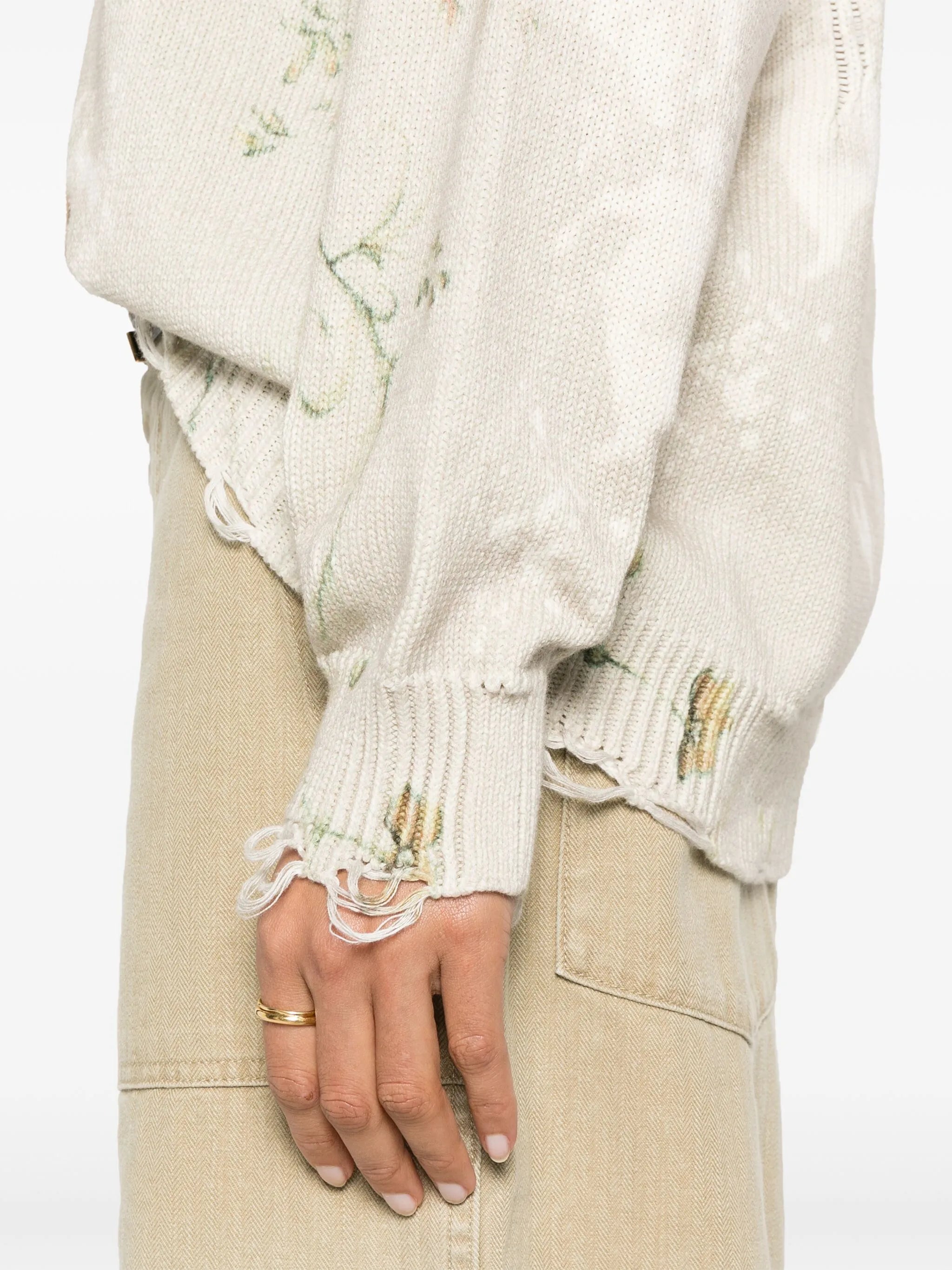 printed boyfriend sweater