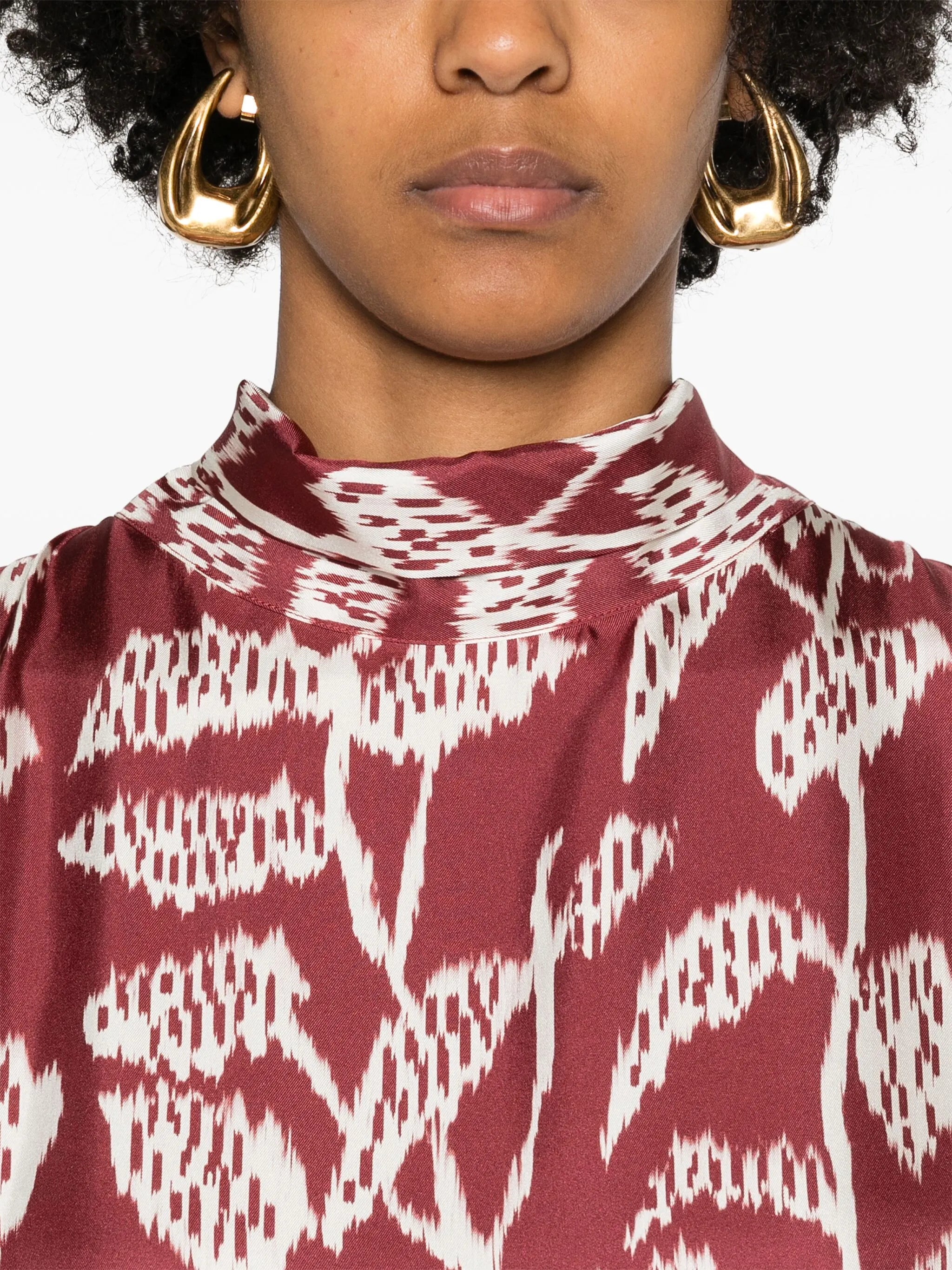 Oslo abstract-print maxi dress