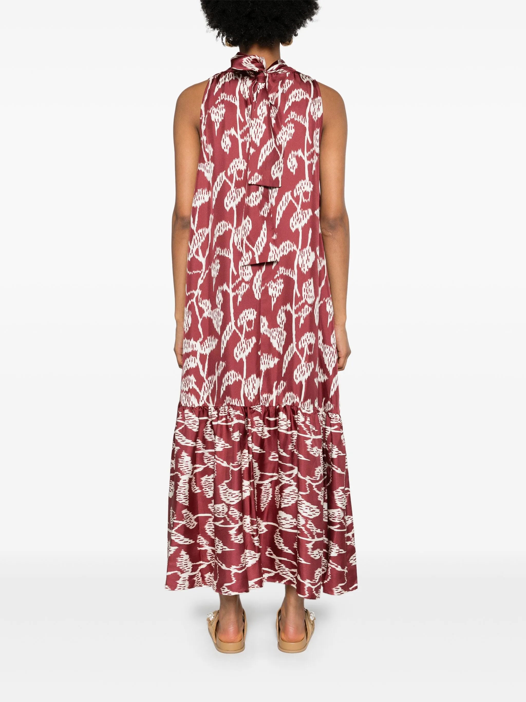 Oslo abstract-print maxi dress