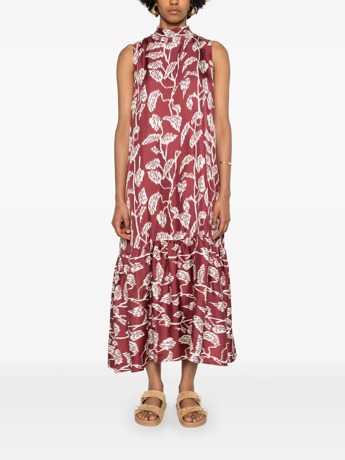 Oslo abstract-print maxi dress